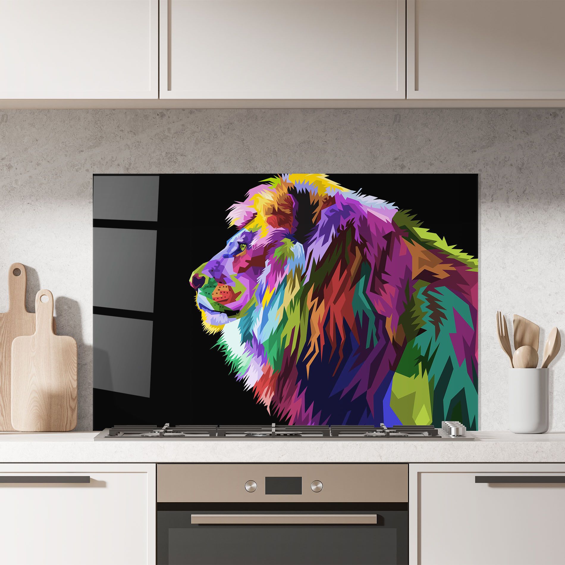 Lion Standing mockup 7