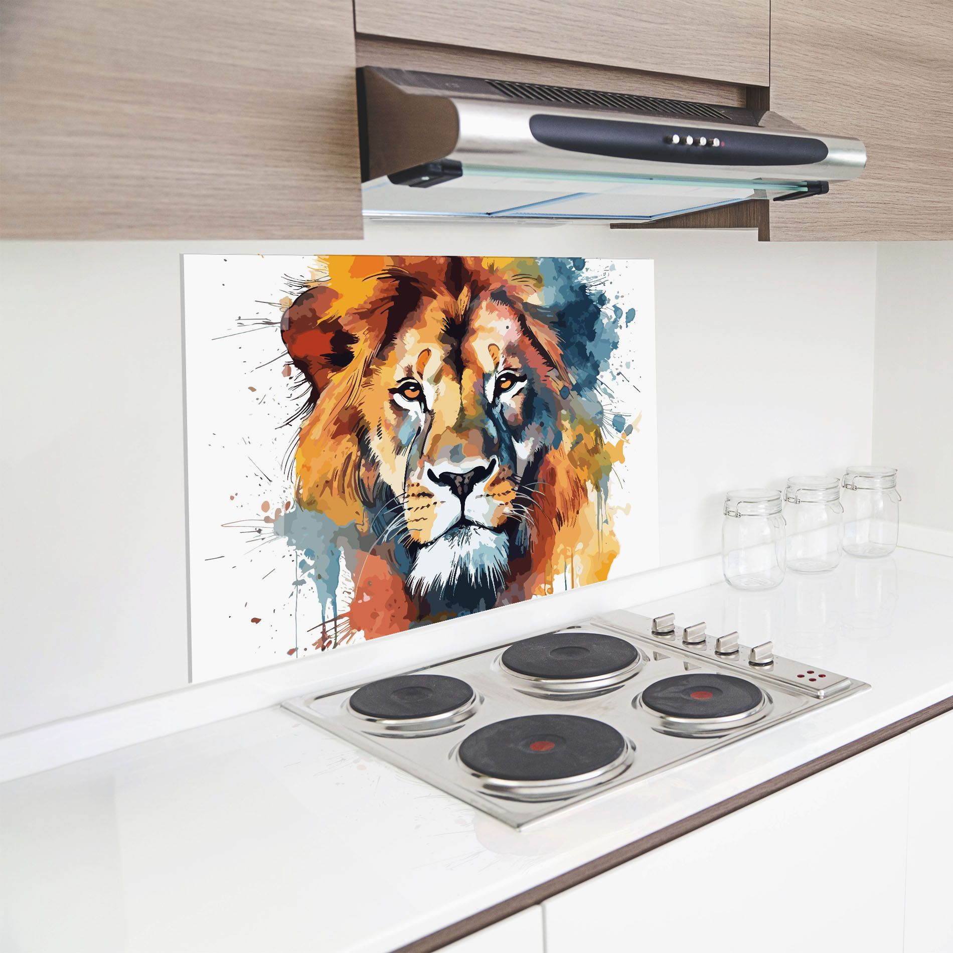 Lion Head Art mockup 8