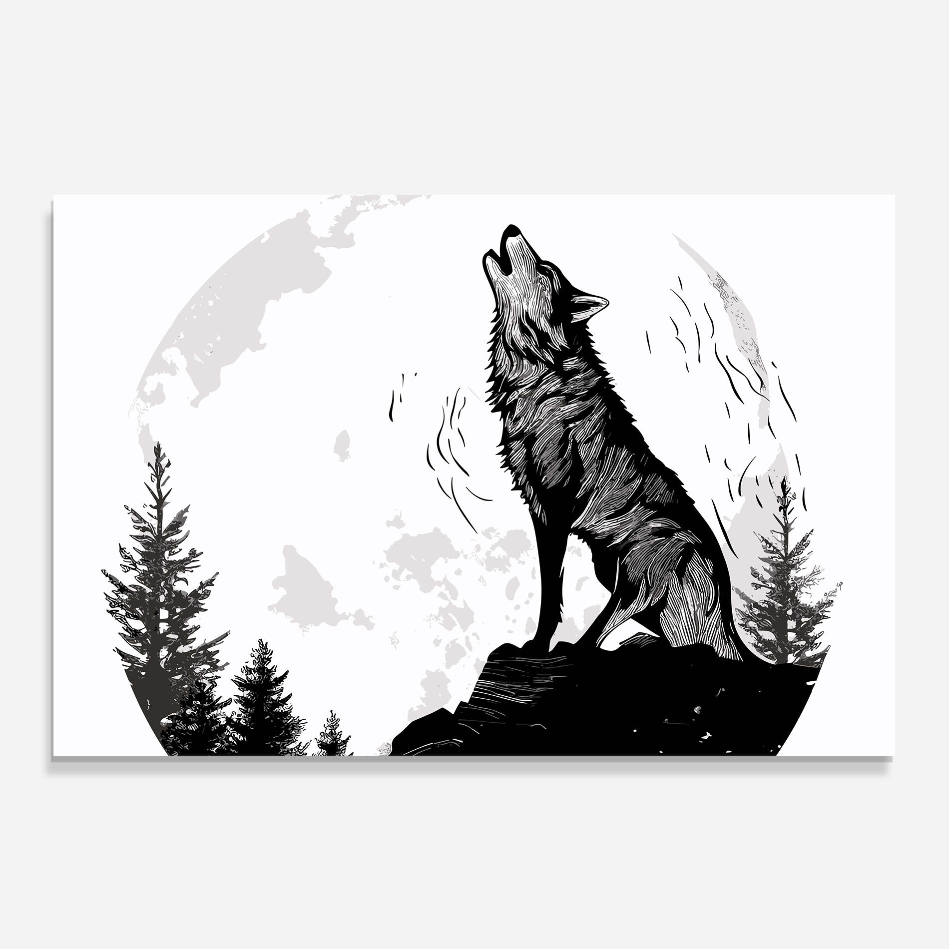 Grey Moon Wolf mockup 0