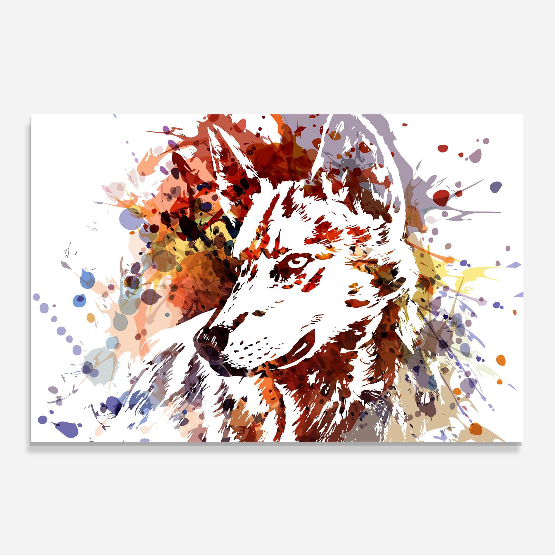 Konyhai üveg hátfal Wolf Splash mockup 0