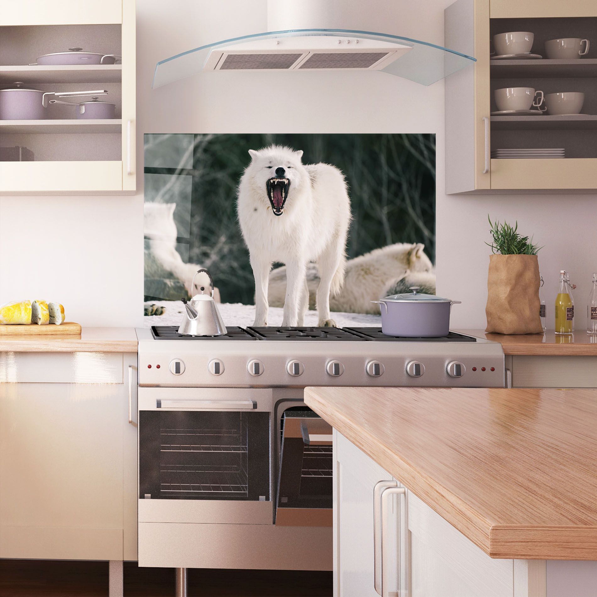 Laughing White Wolf mockup 1