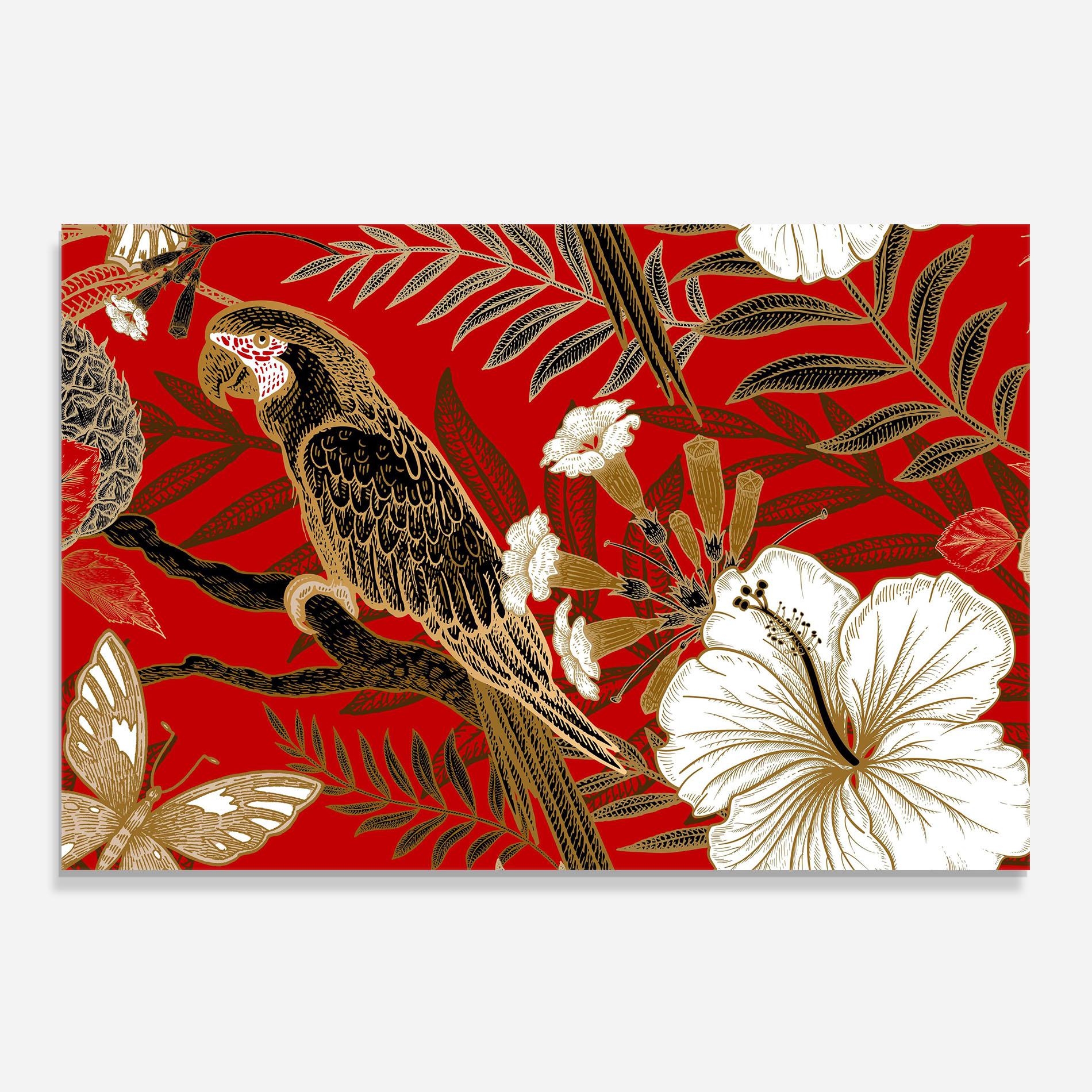 Konyhai üveg hátfal Gold Red Carrot mockup 0