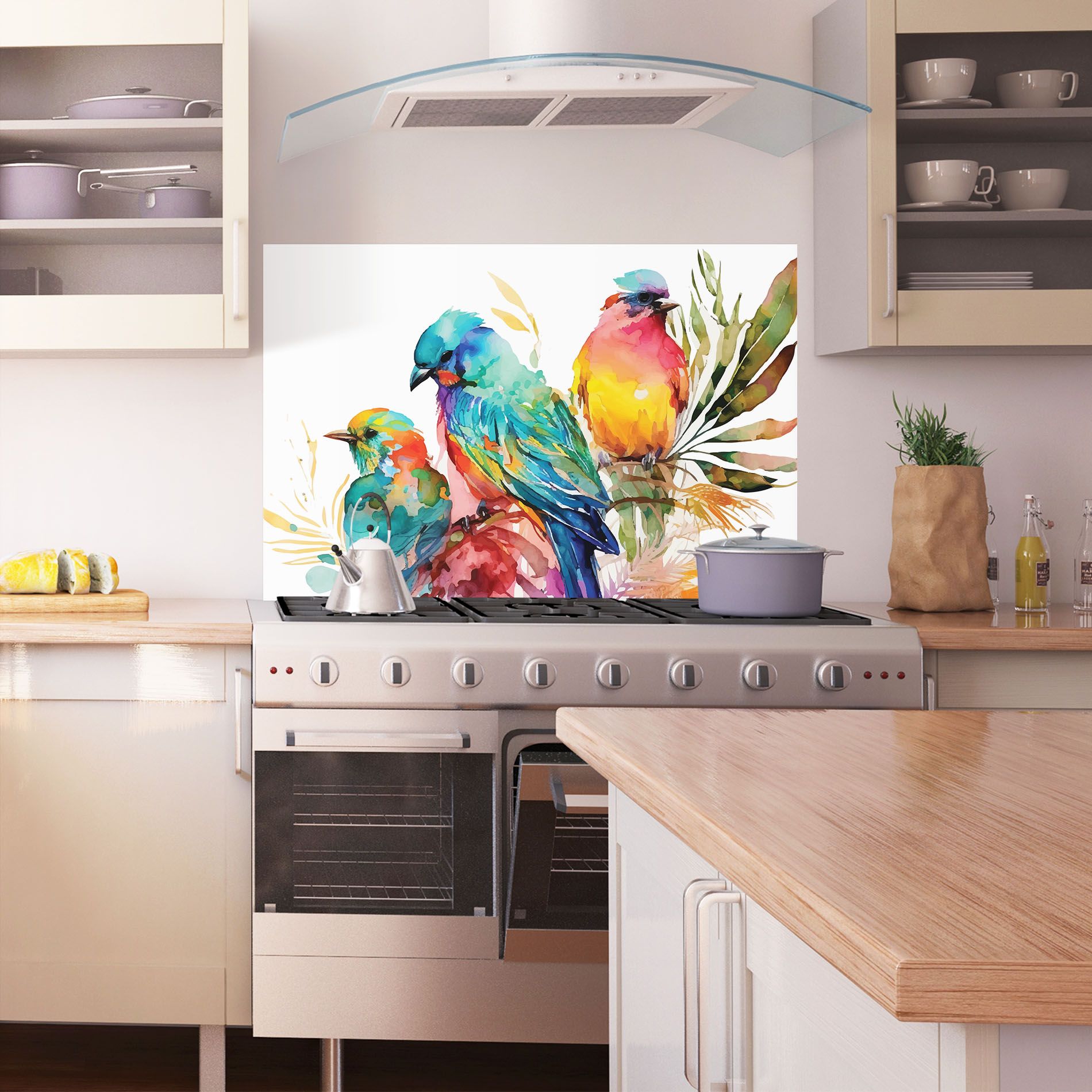 Colorful Birds mockup 1