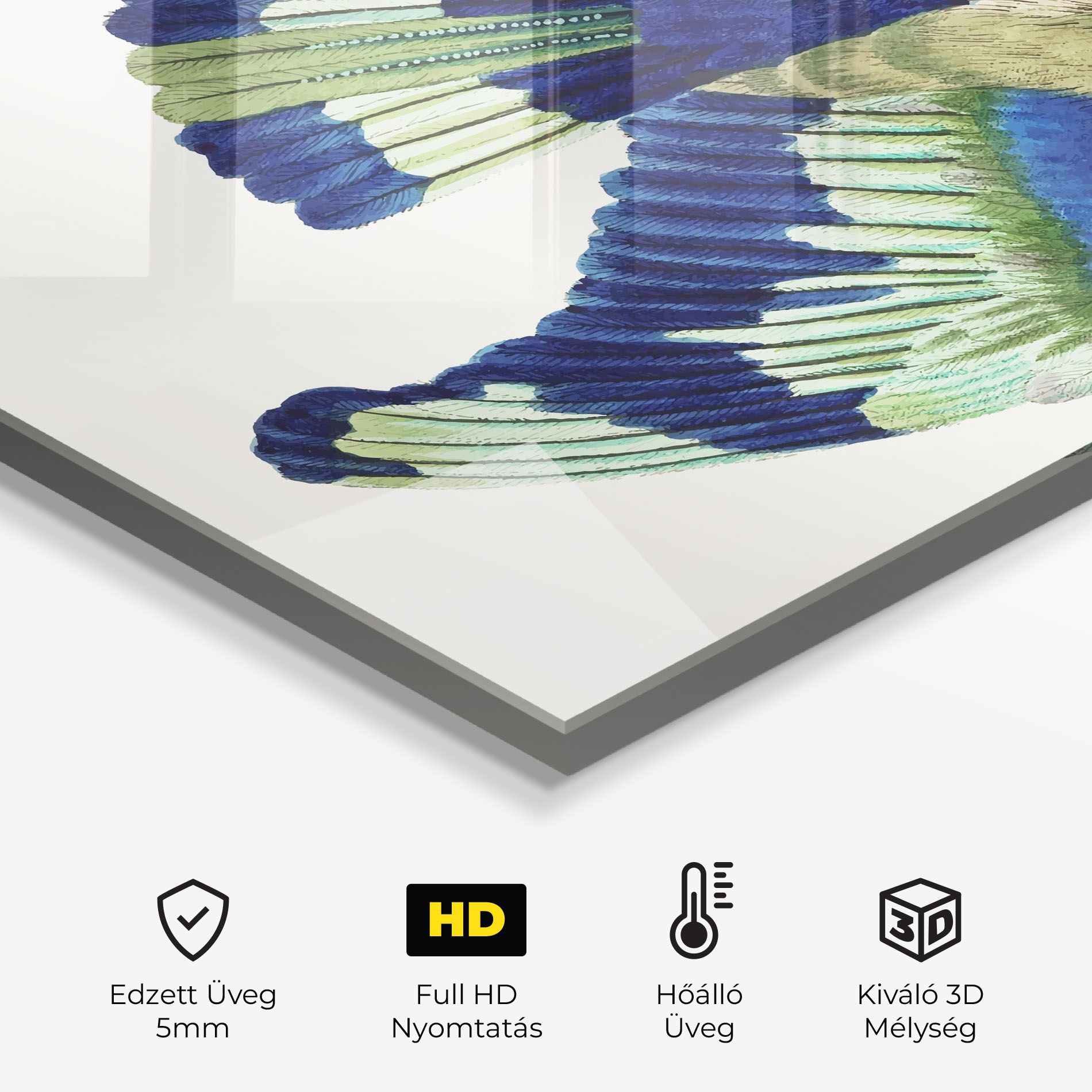 Green Blue Bird mockup 2