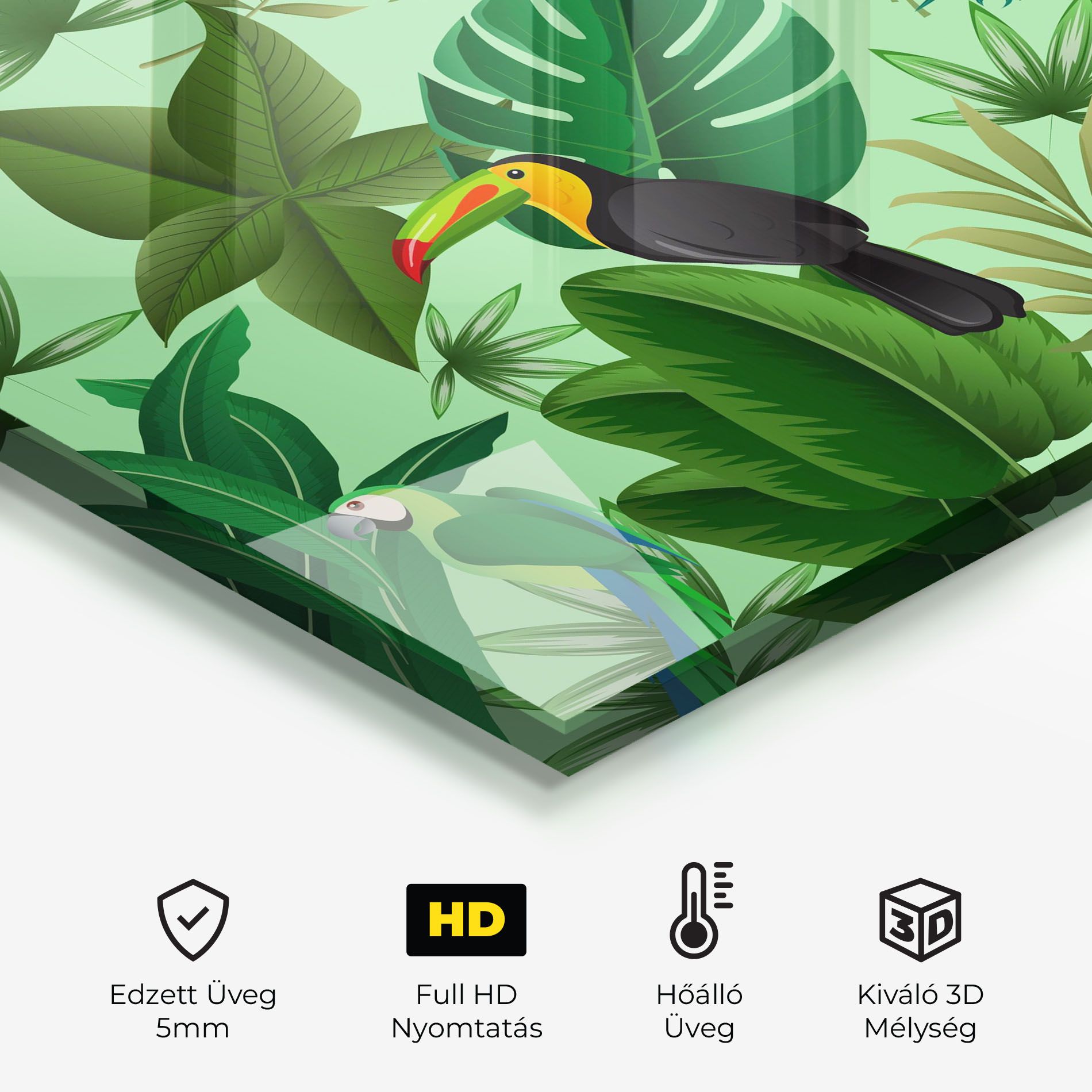 Green Jungle Birds mockup 2