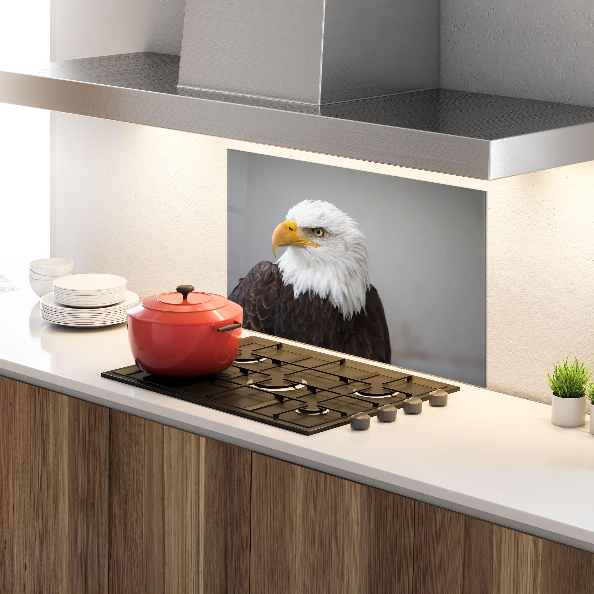 Konyhai üveg hátfal Beautiful Eagle mockup 4