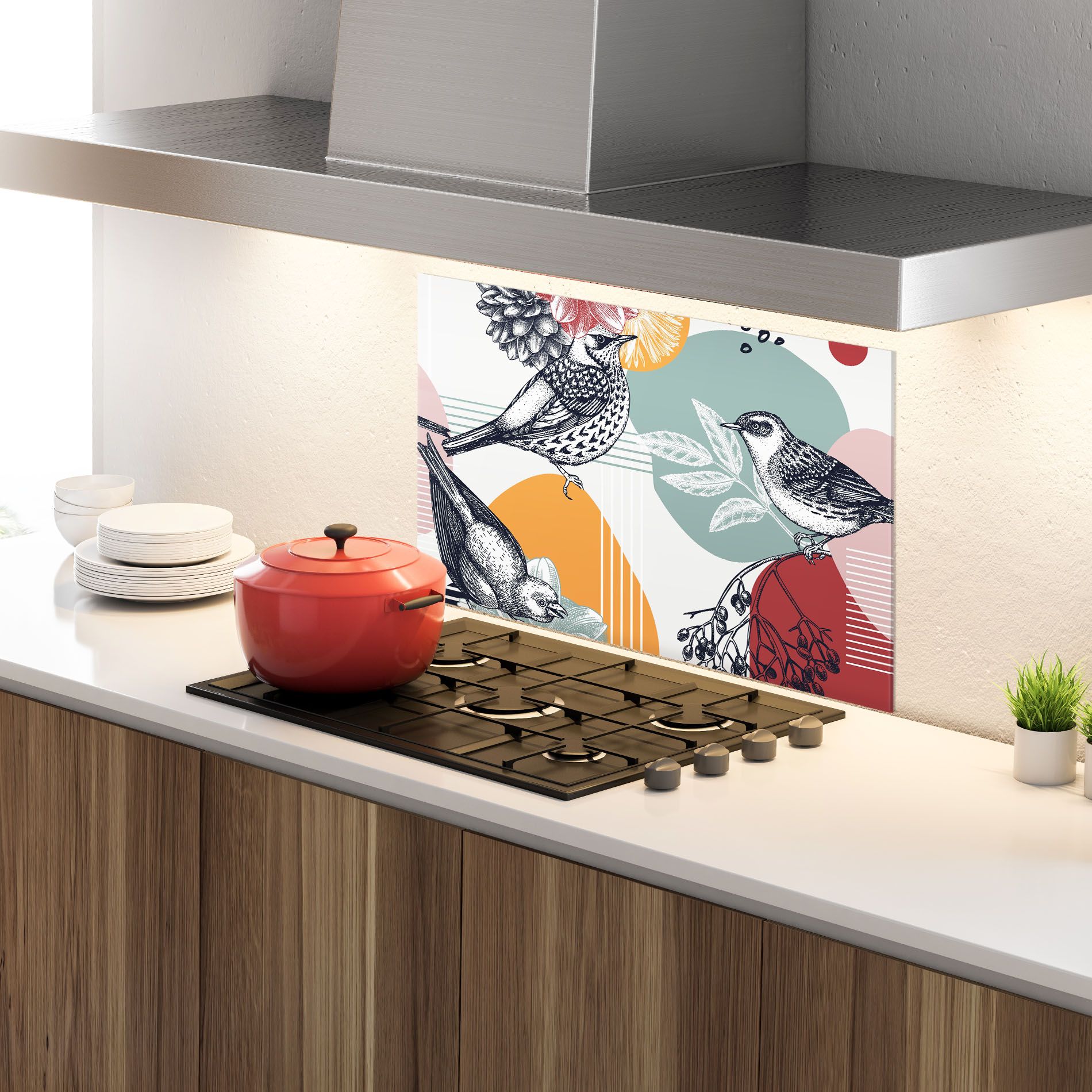 Pretty Birds Collge mockup 4