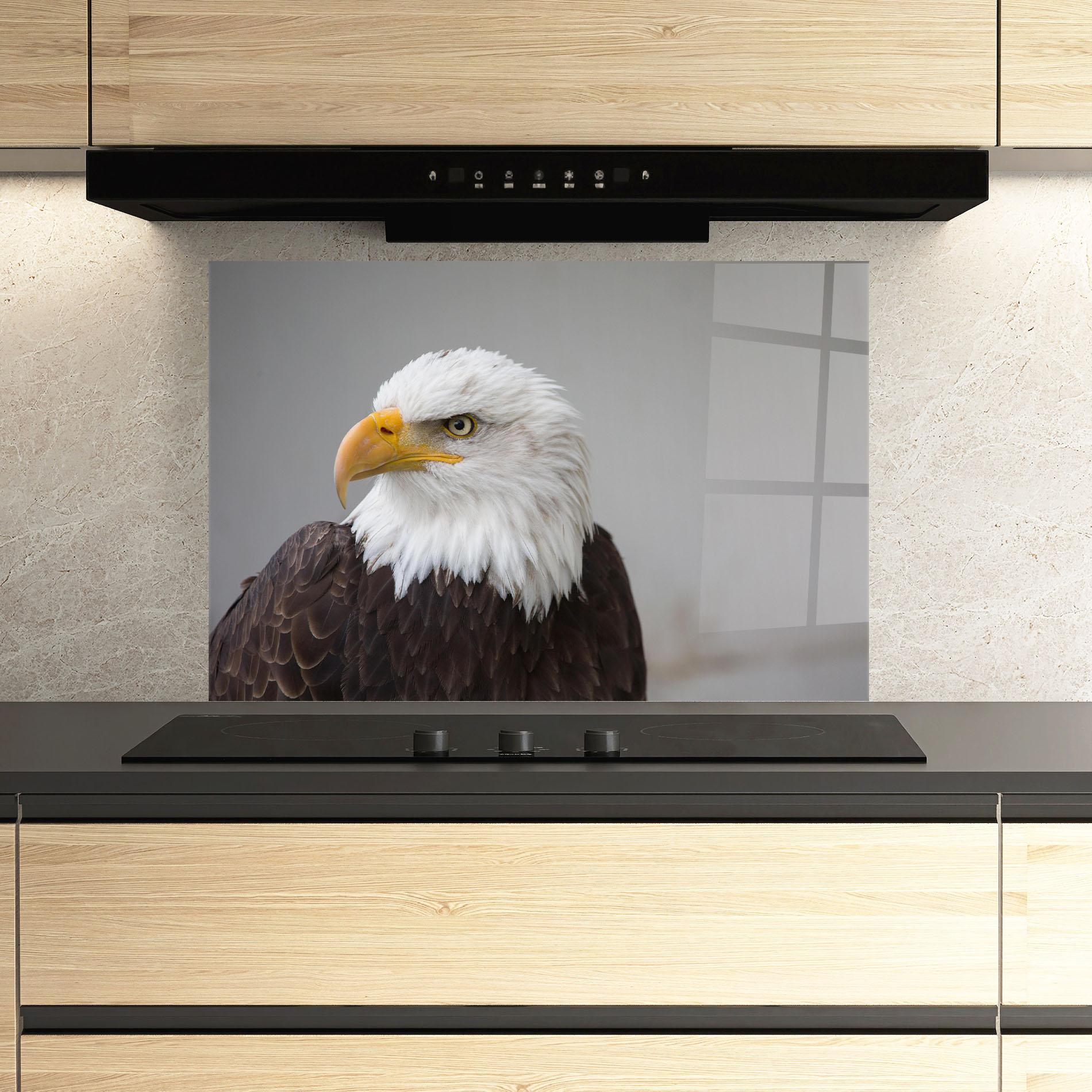 Konyhai üveg hátfal Beautiful Eagle mockup 3