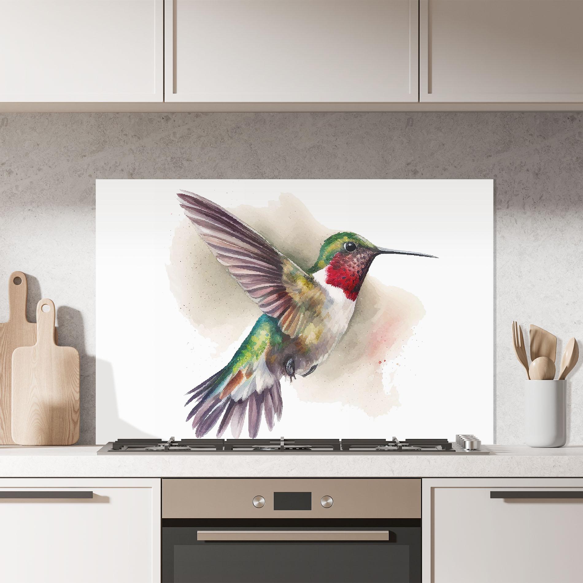 Konyhai üveg hátfal Beautiful Bird mockup 7