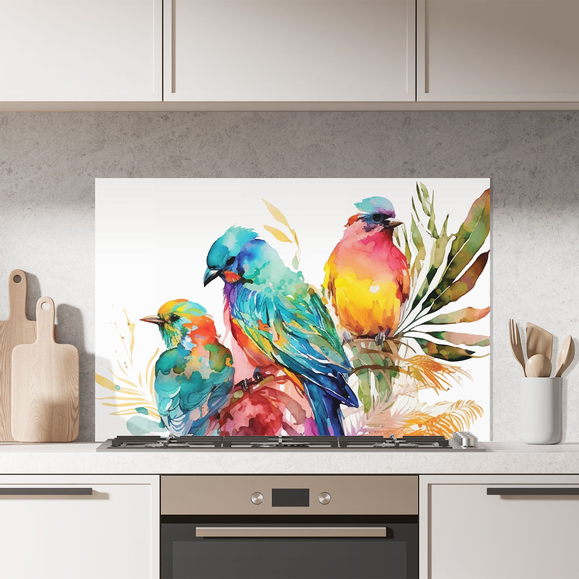 Colorful Birds mockup 7