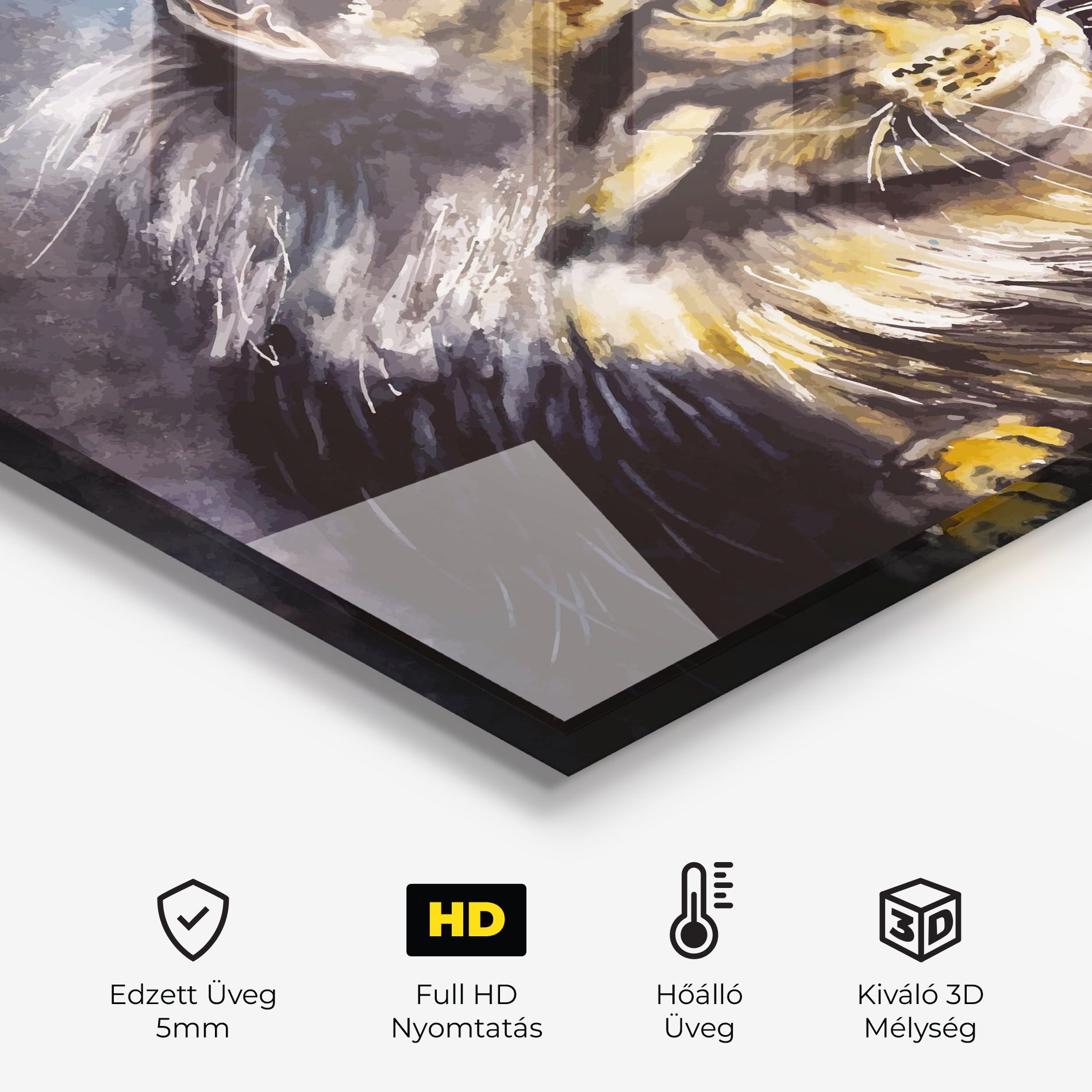 Cat Watercolor Art mockup 2