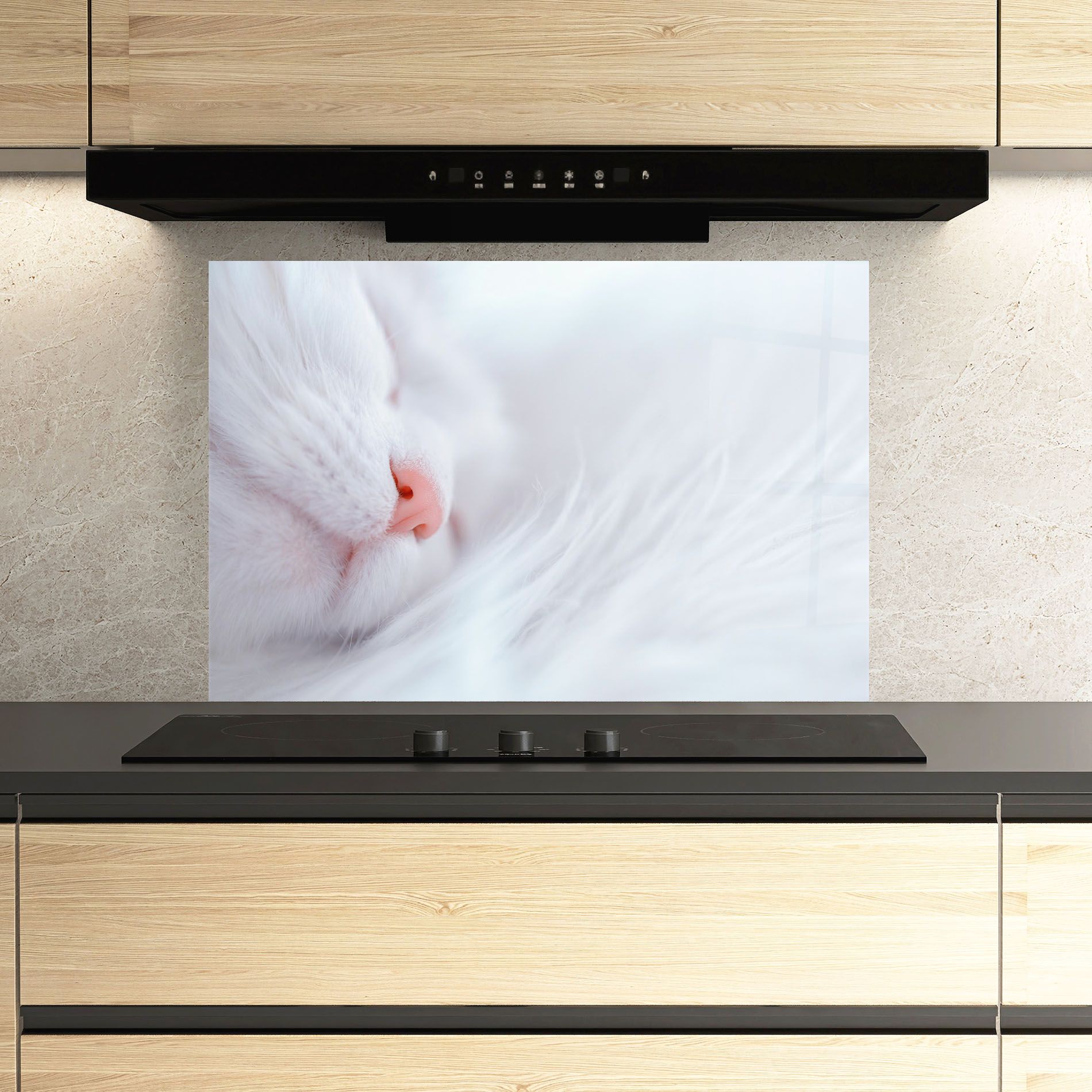 Dreamy White Cat mockup 3