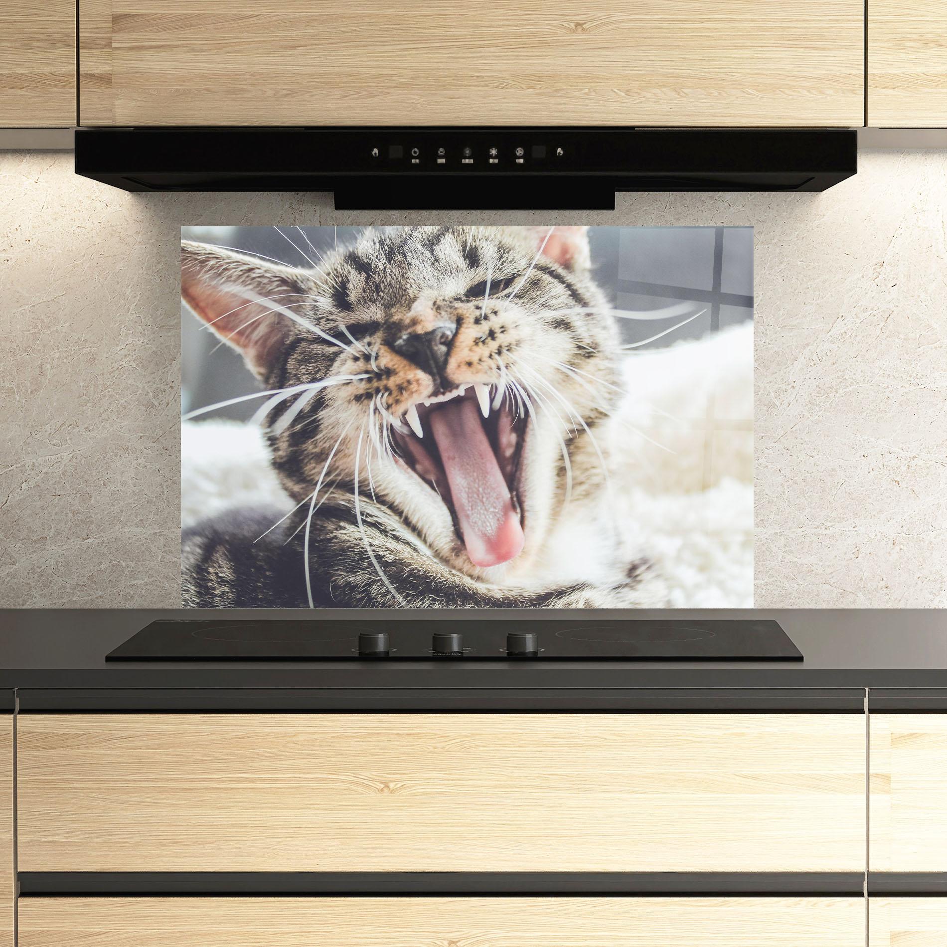 Konyhai üveg hátfal Wroar Cat mockup 3