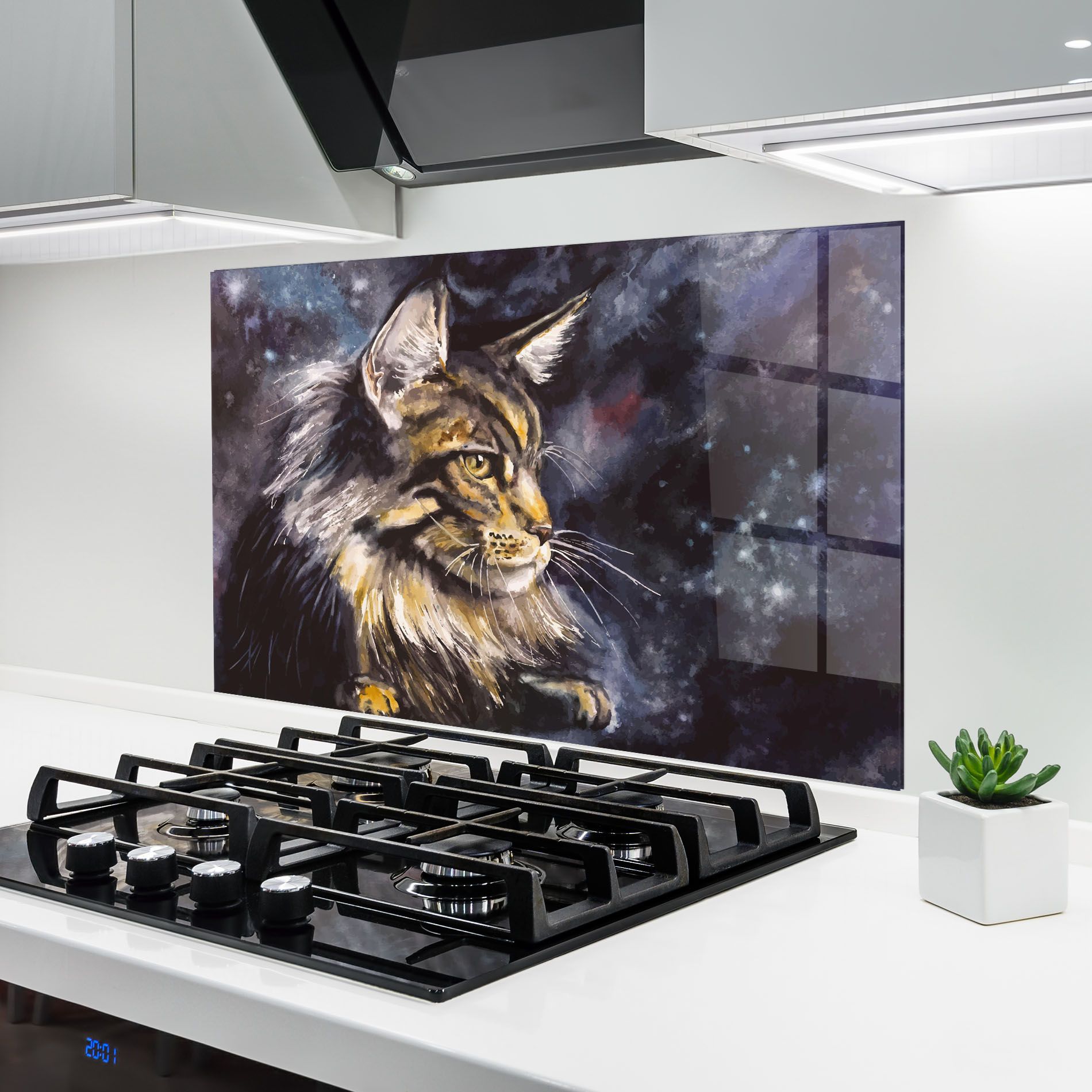 Cat Watercolor Art mockup 6