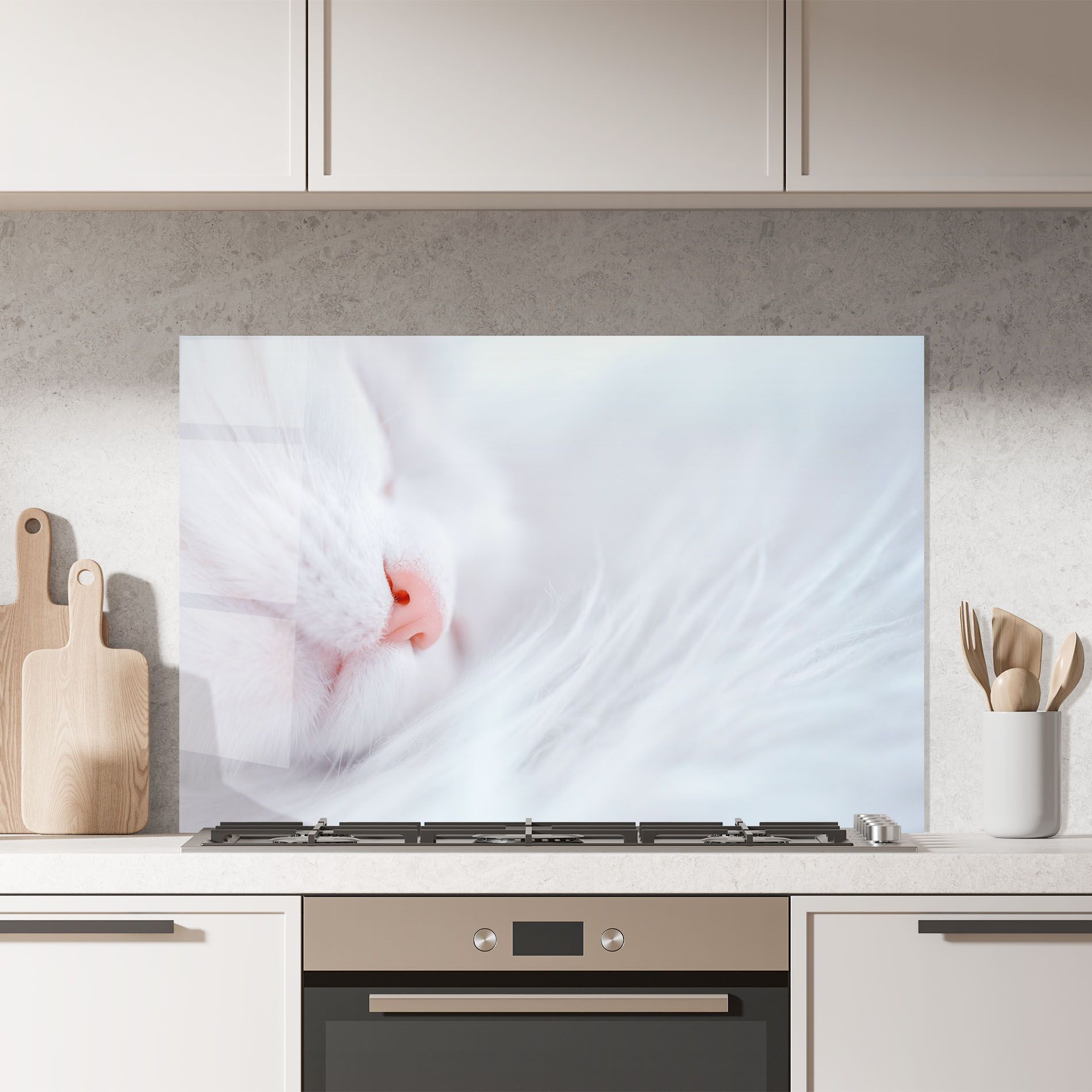 Dreamy White Cat mockup 7