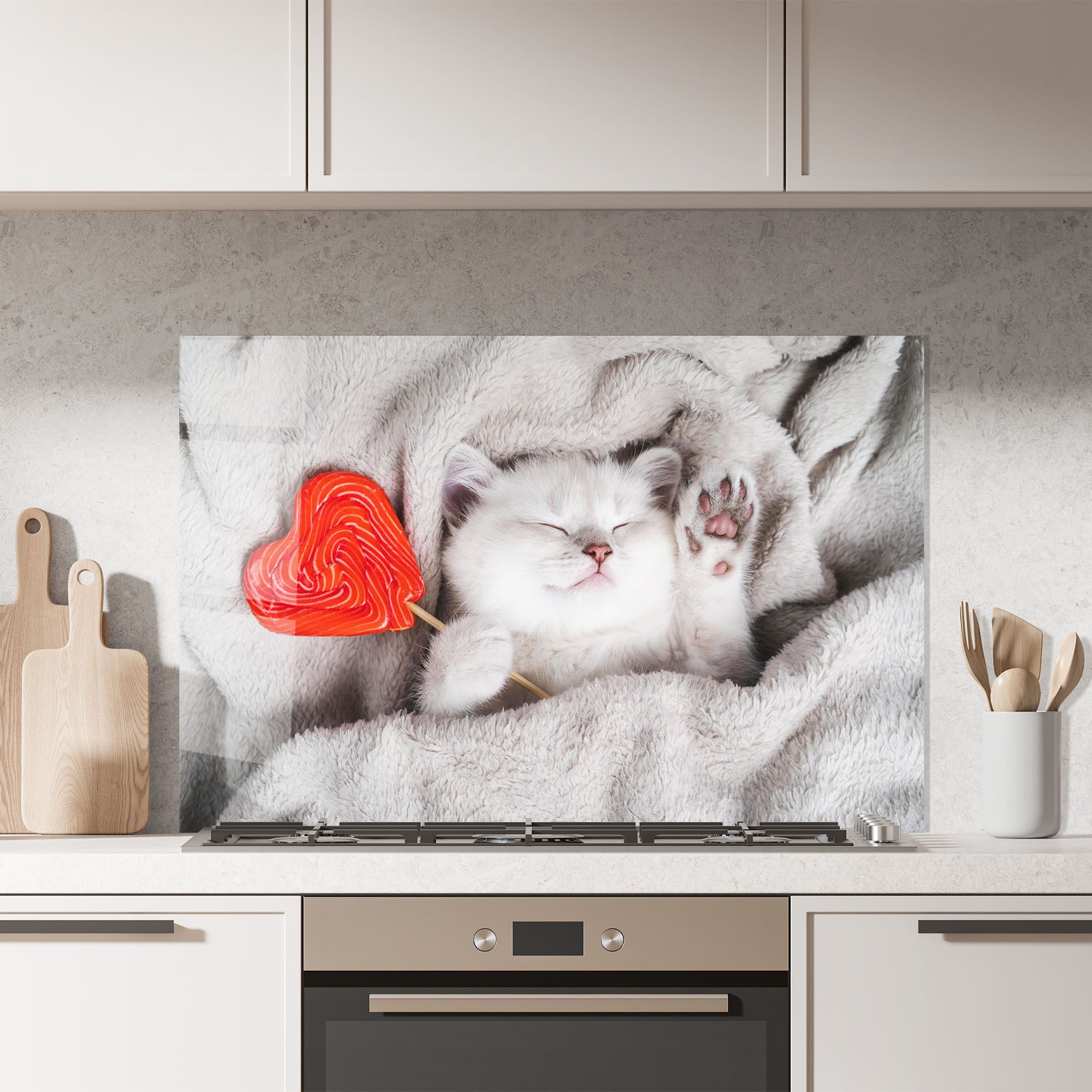 Small White Kitten mockup 7