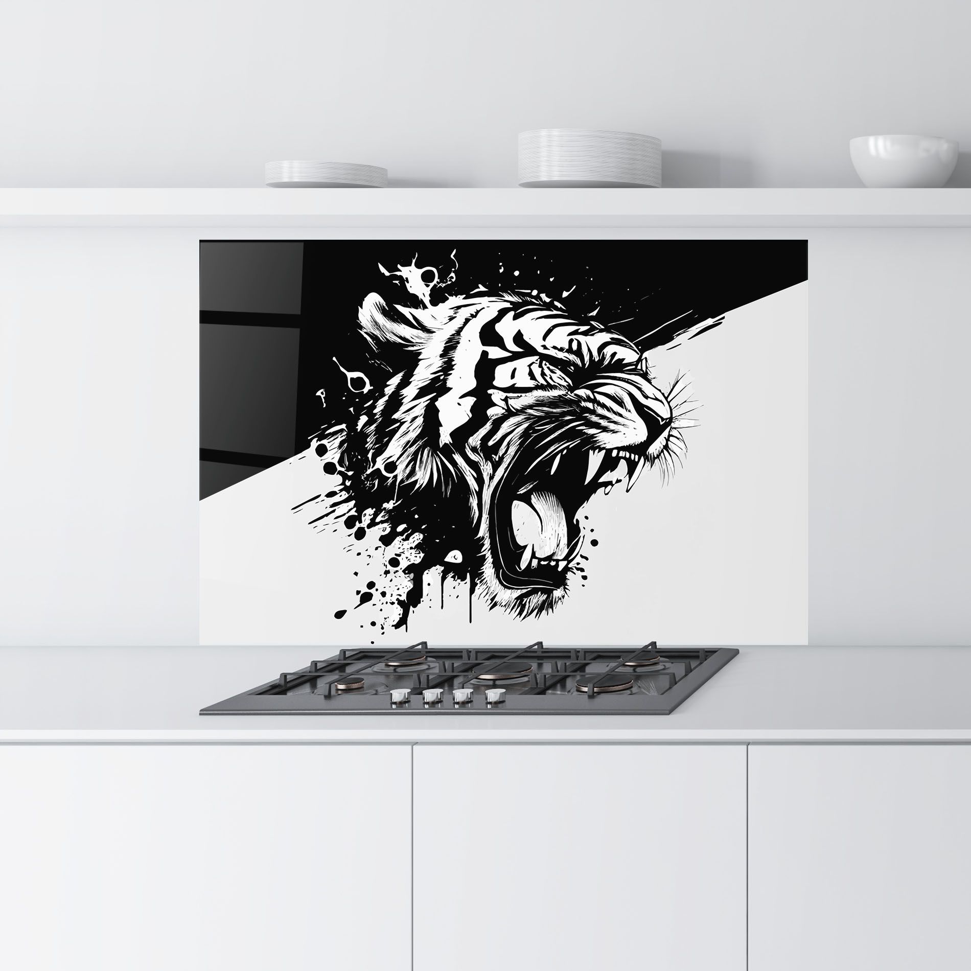 Black Grey Tiger mockup 9