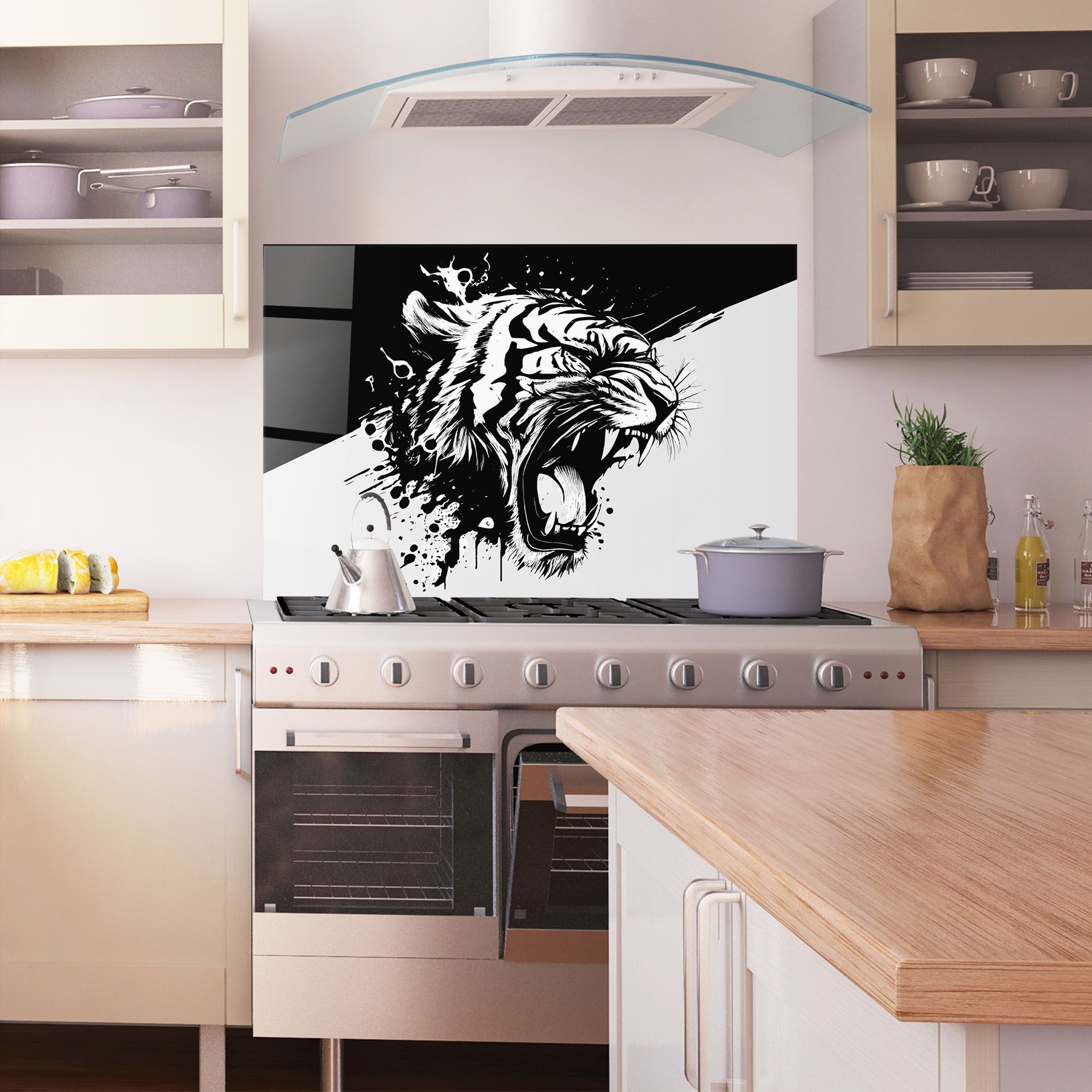 Black Grey Tiger mockup 1
