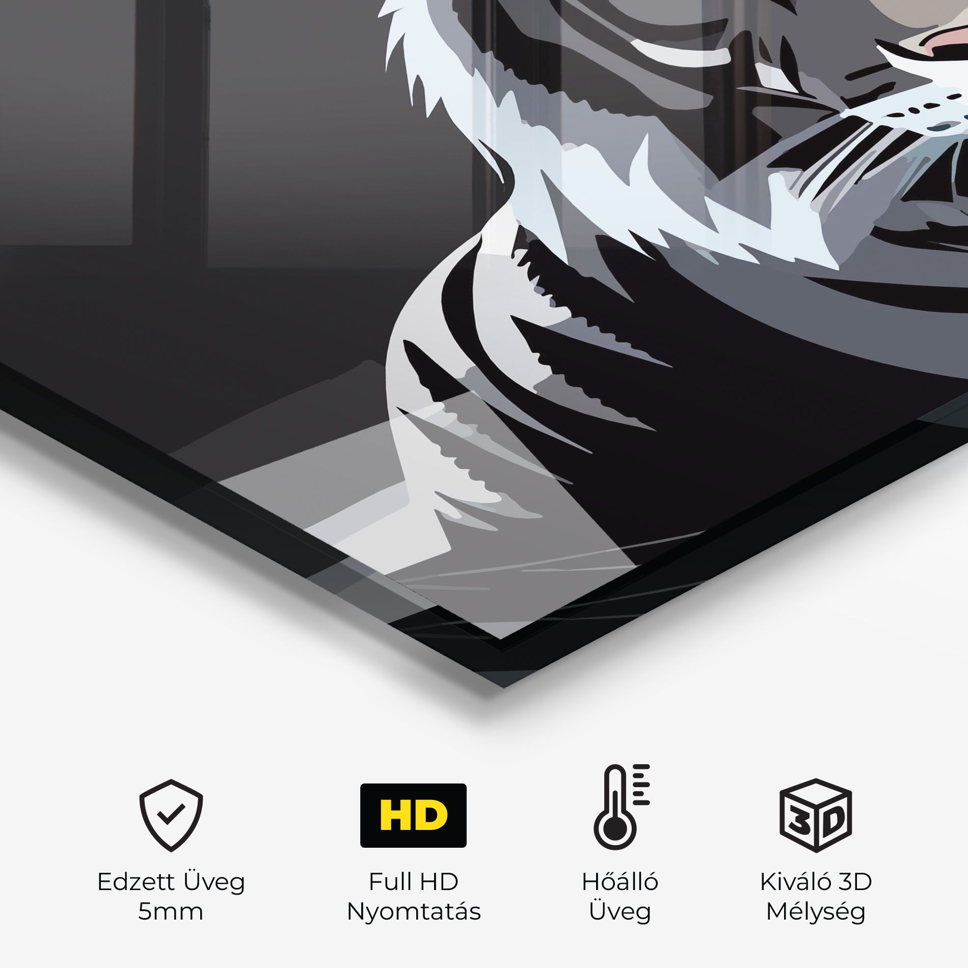 White Grey Tiger mockup 2