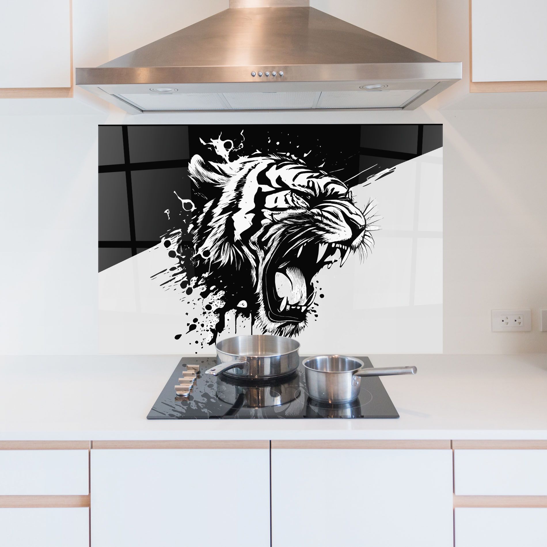 Black Grey Tiger mockup 5