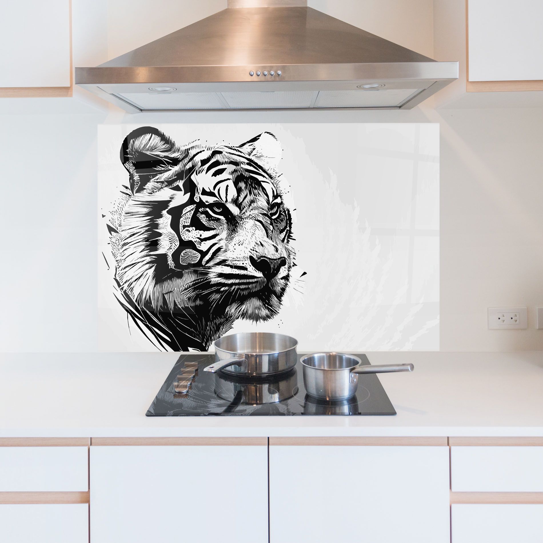 Tiger On Grey mockup 5