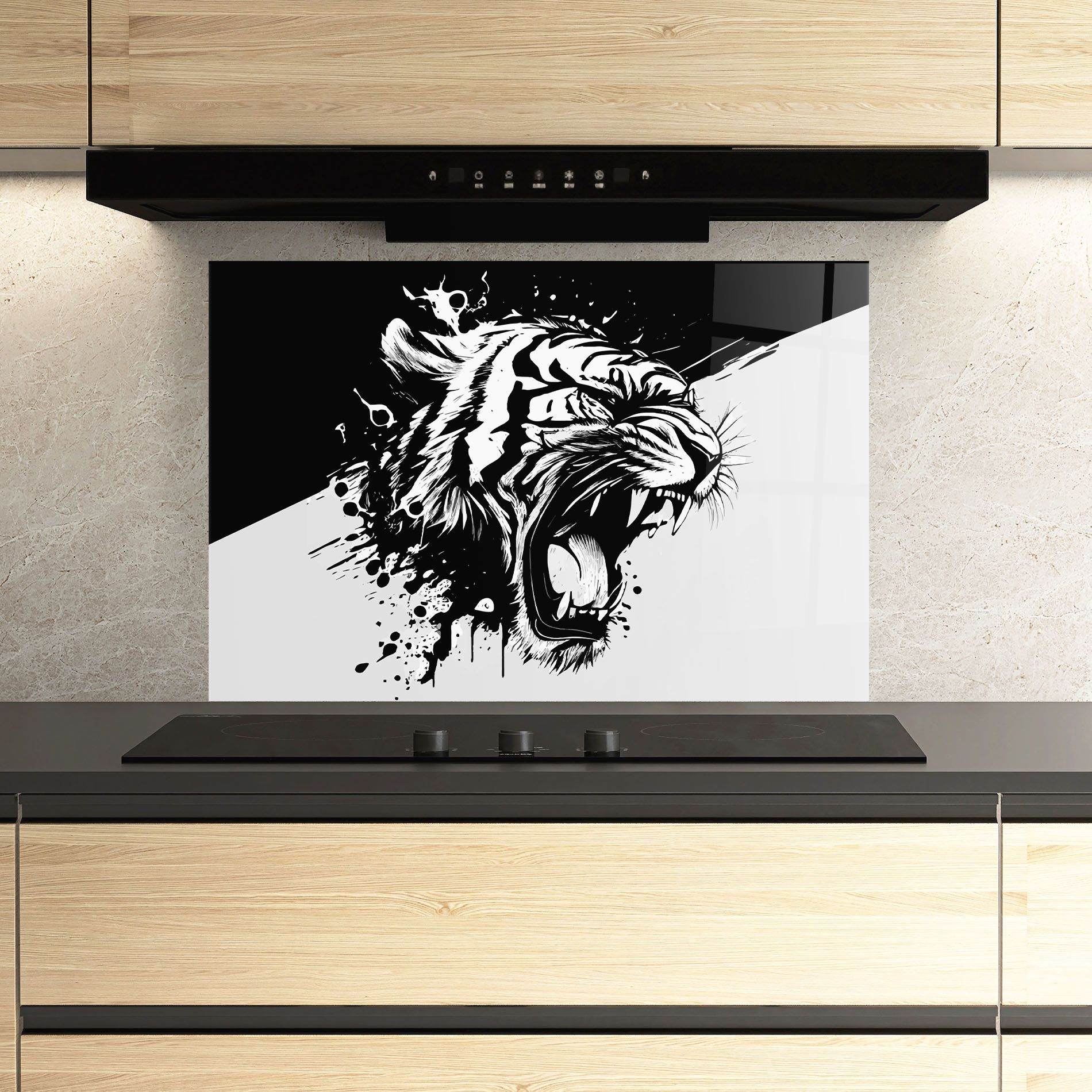 Black Grey Tiger mockup 3