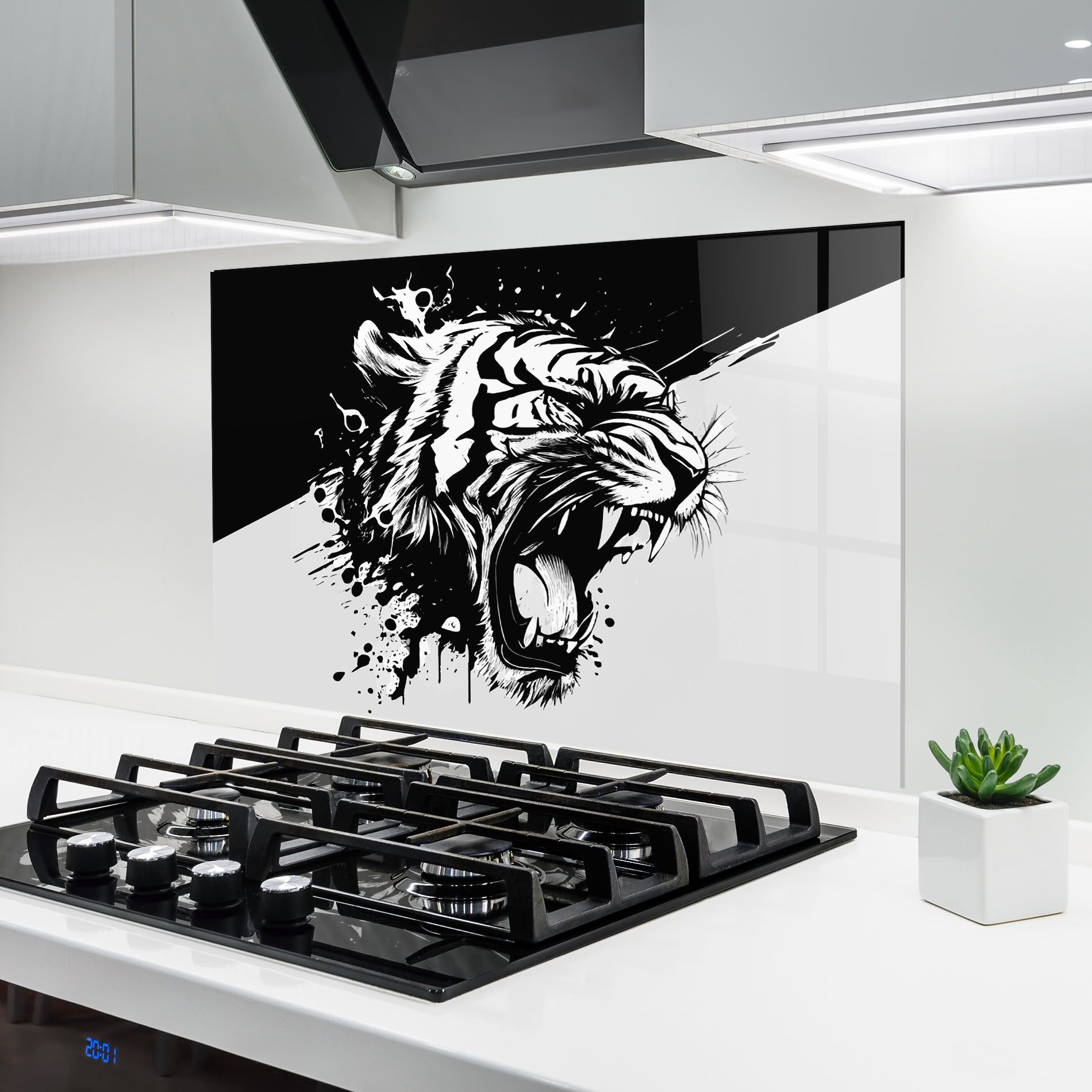 Black Grey Tiger mockup 6