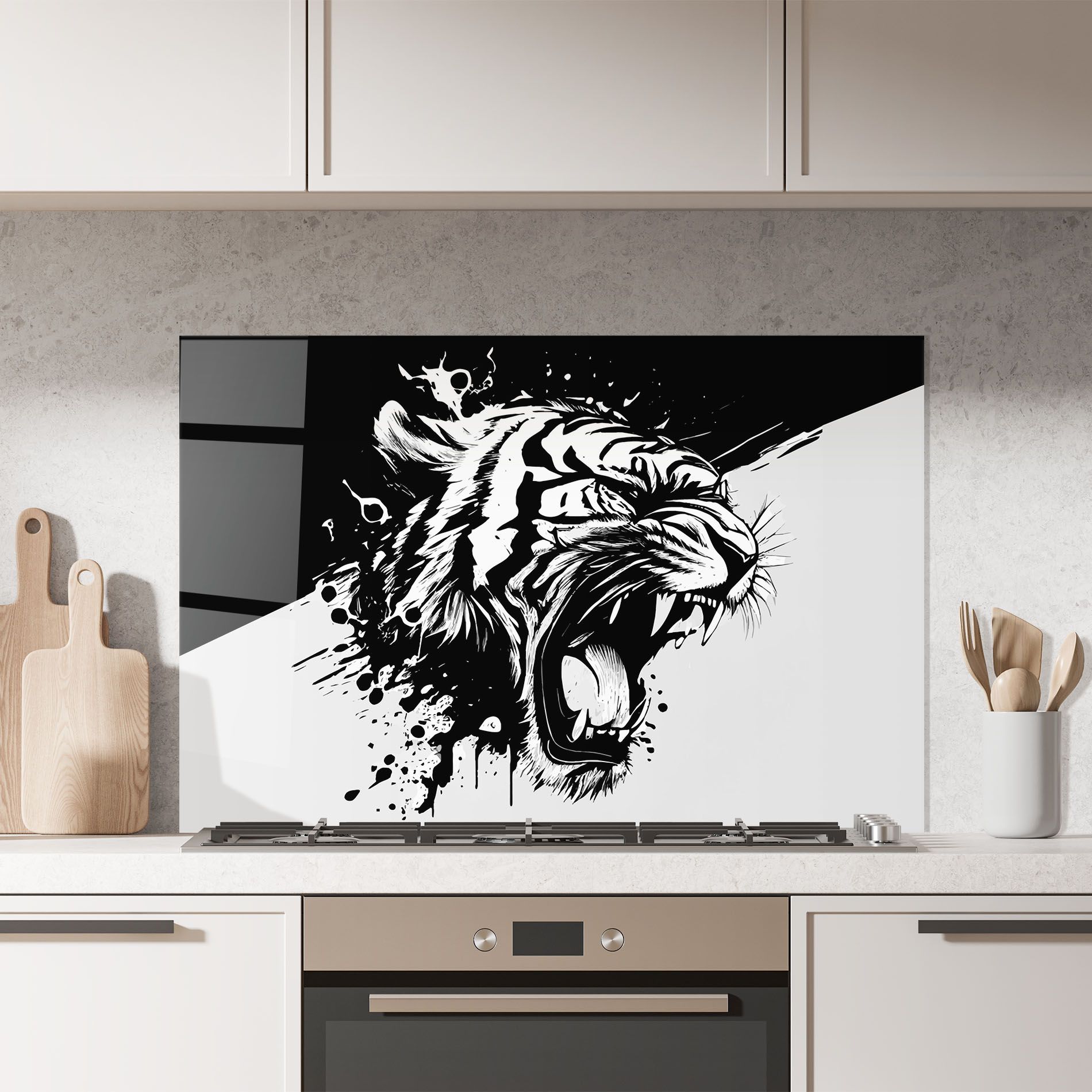 Black Grey Tiger mockup 7