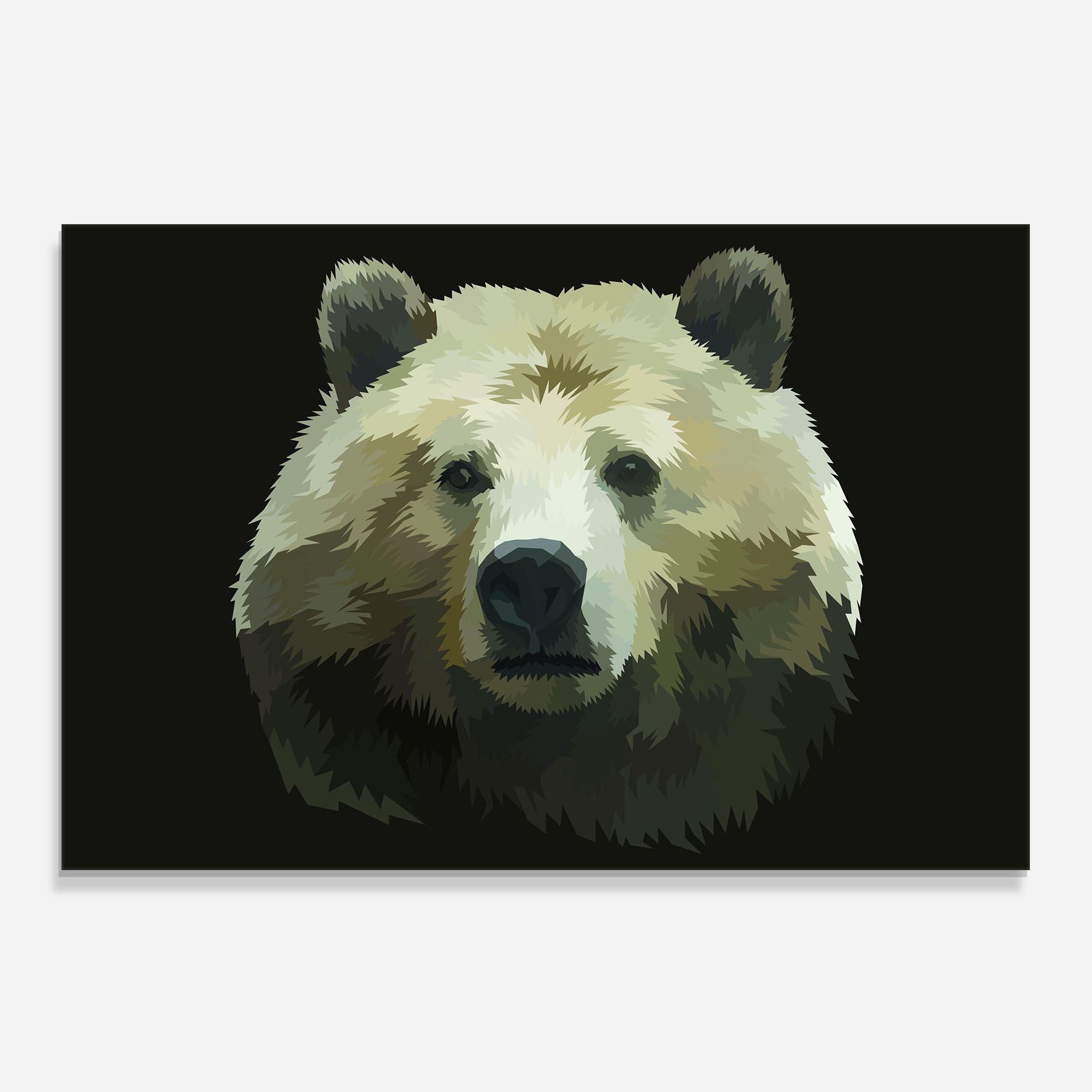 Brown Bear Head mockup 0