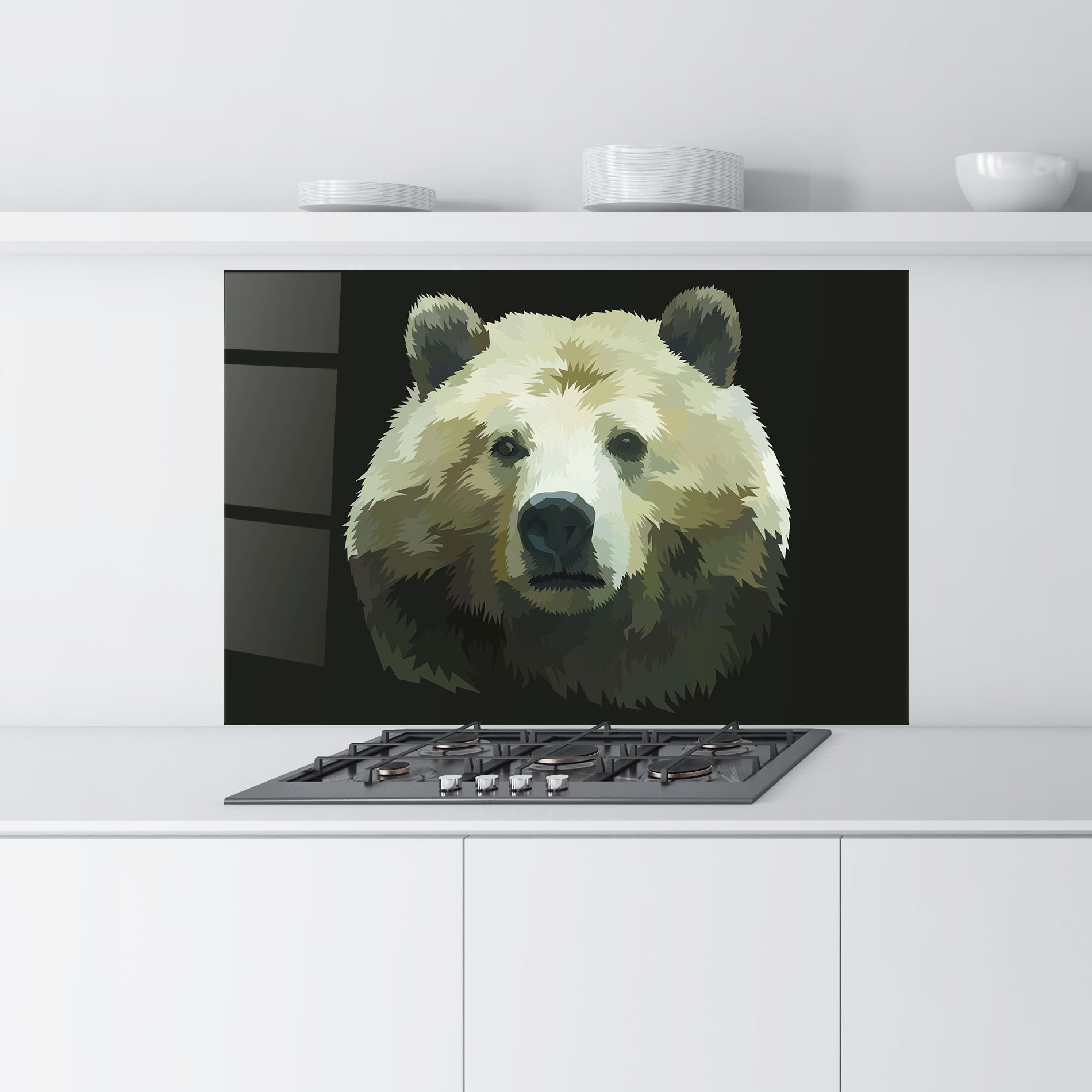 Brown Bear Head mockup 9