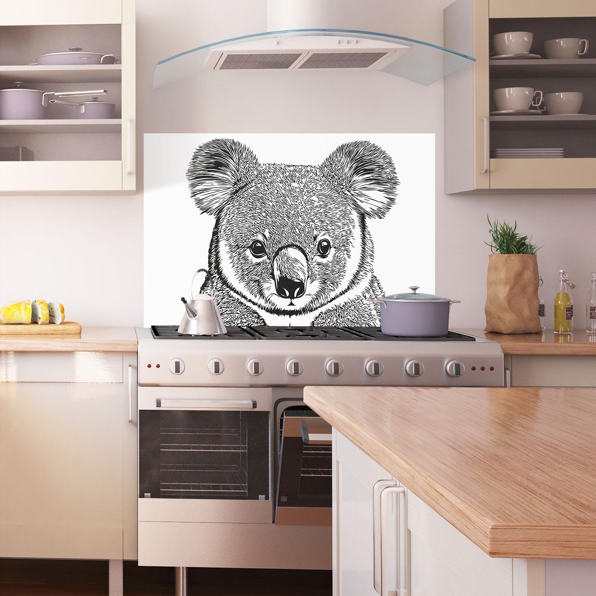 Konyhai üveg hátfal Koala Line mockup 1