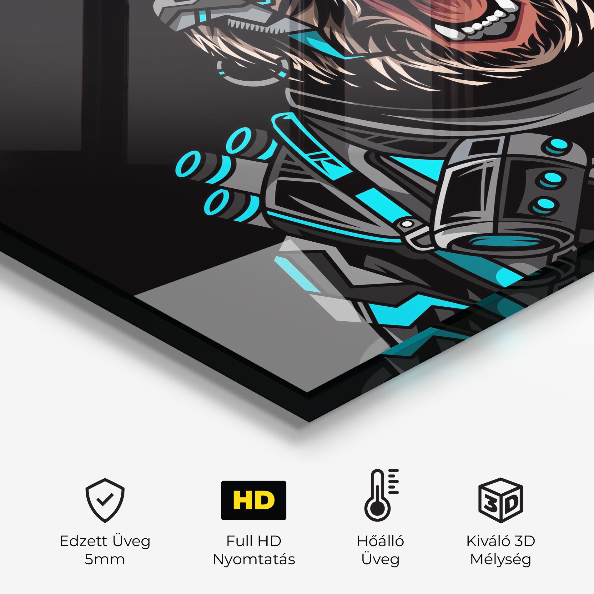 Black Cyborg Bear mockup 2