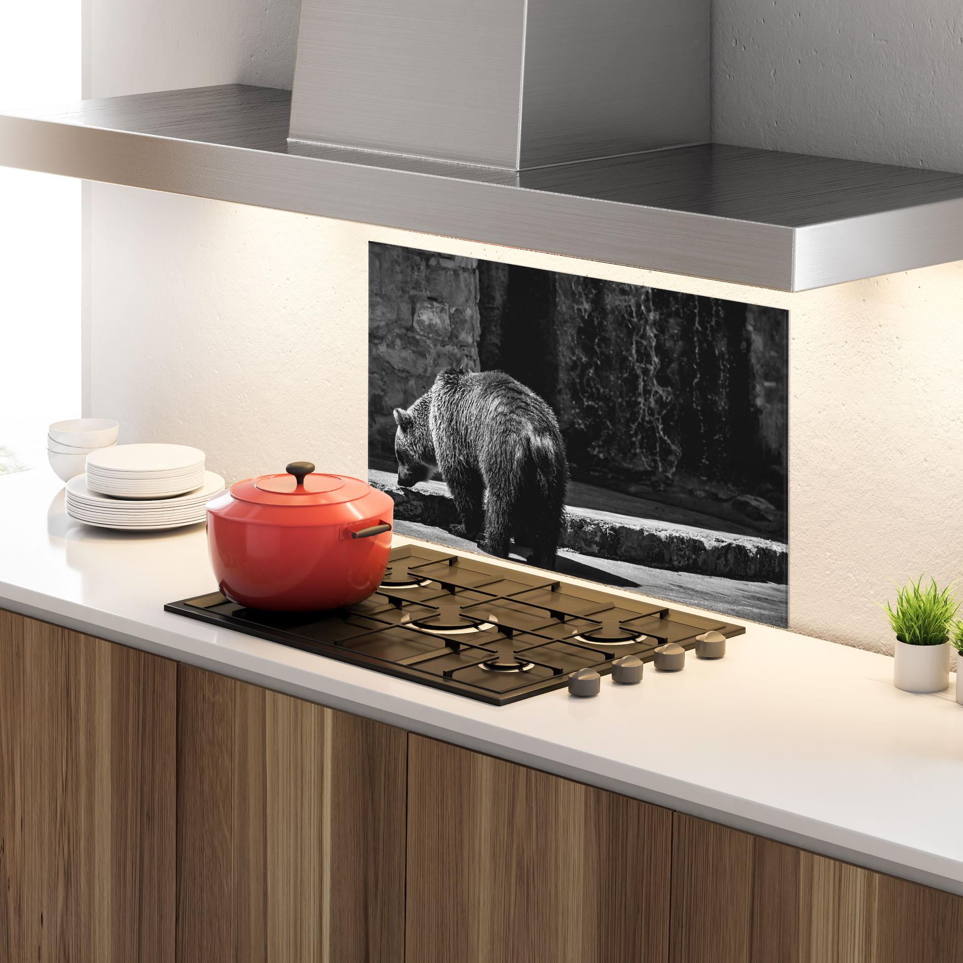 Konyhai üveg hátfal Grey Bear mockup 4