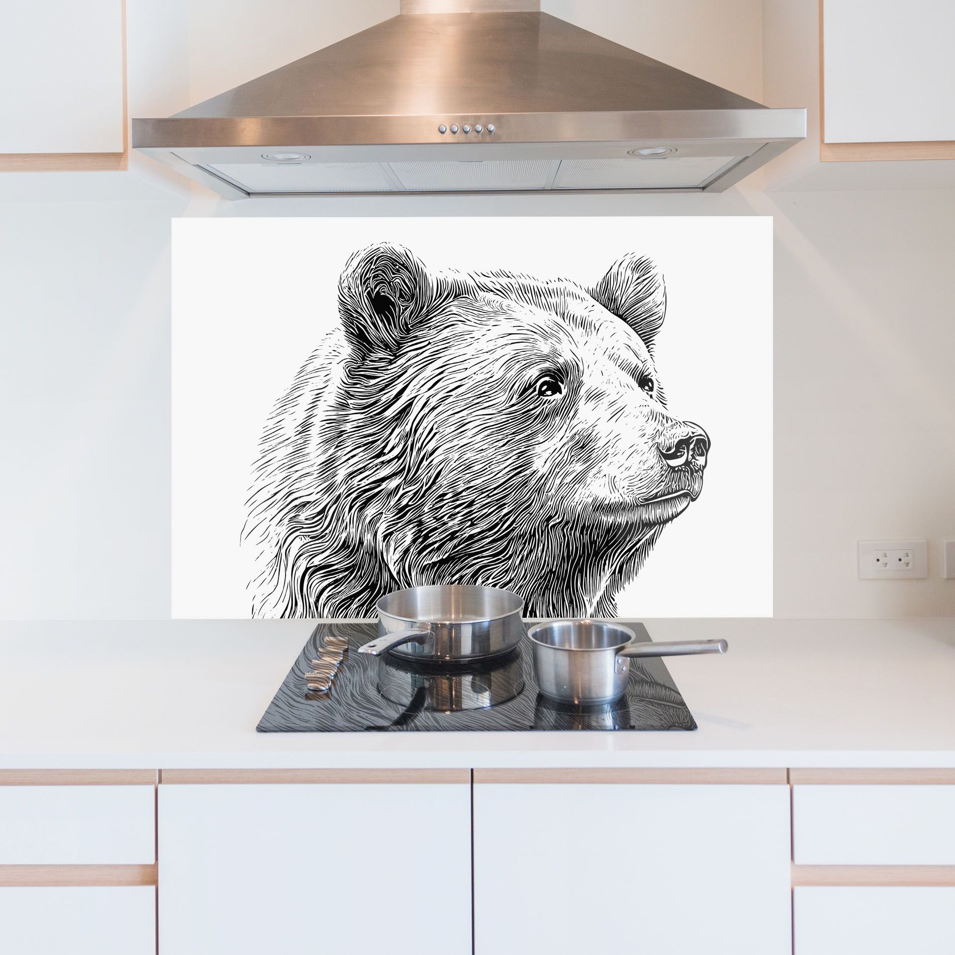 Bear Portrait Line mockup 5