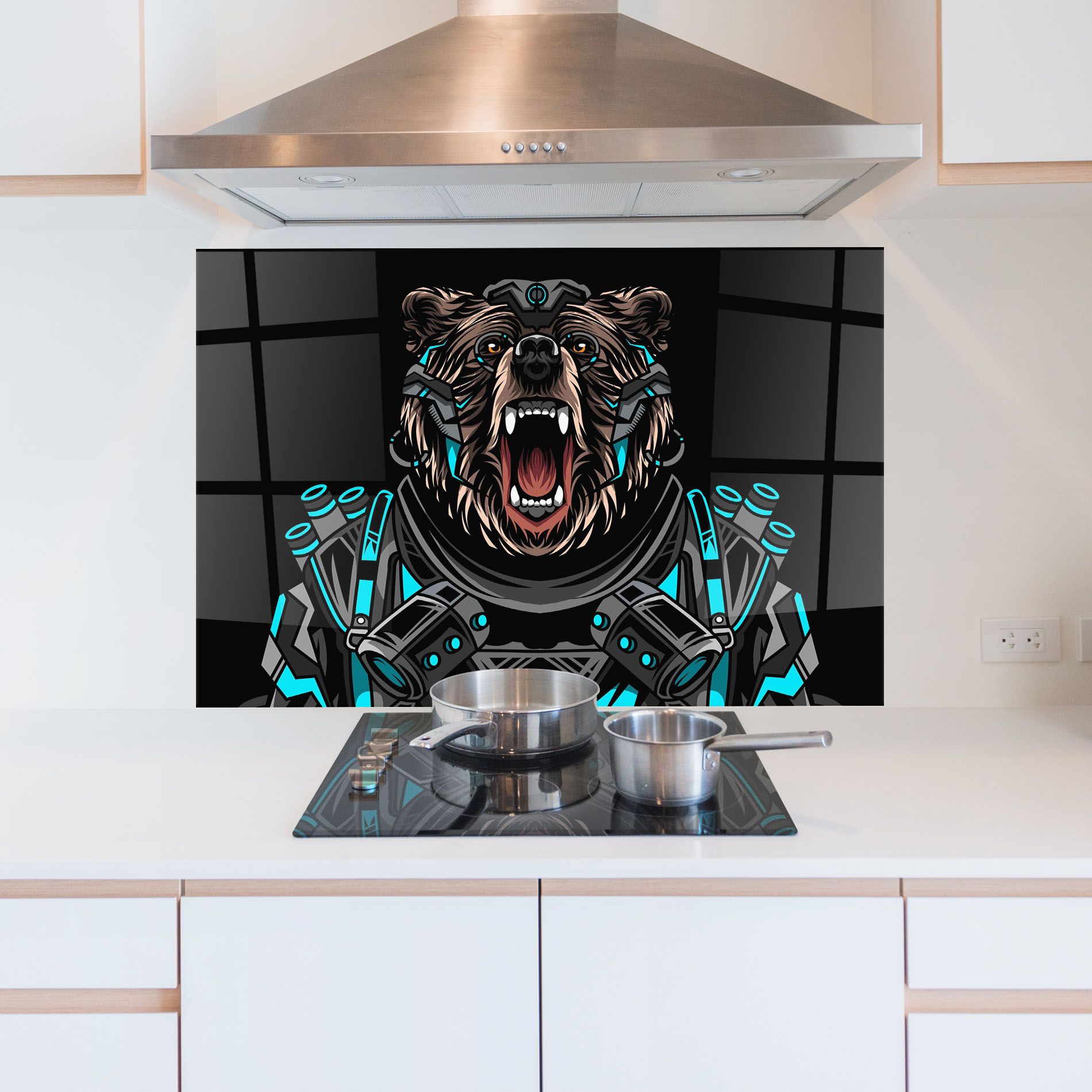 Black Cyborg Bear mockup 5