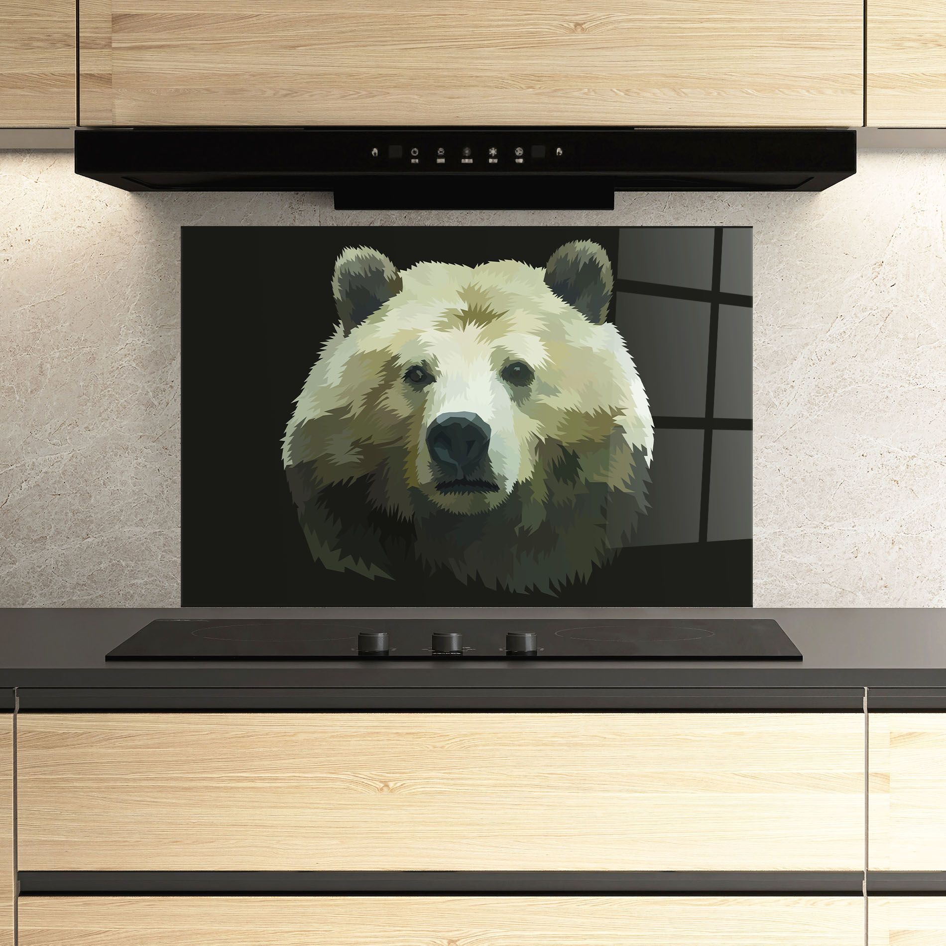 Brown Bear Head mockup 3