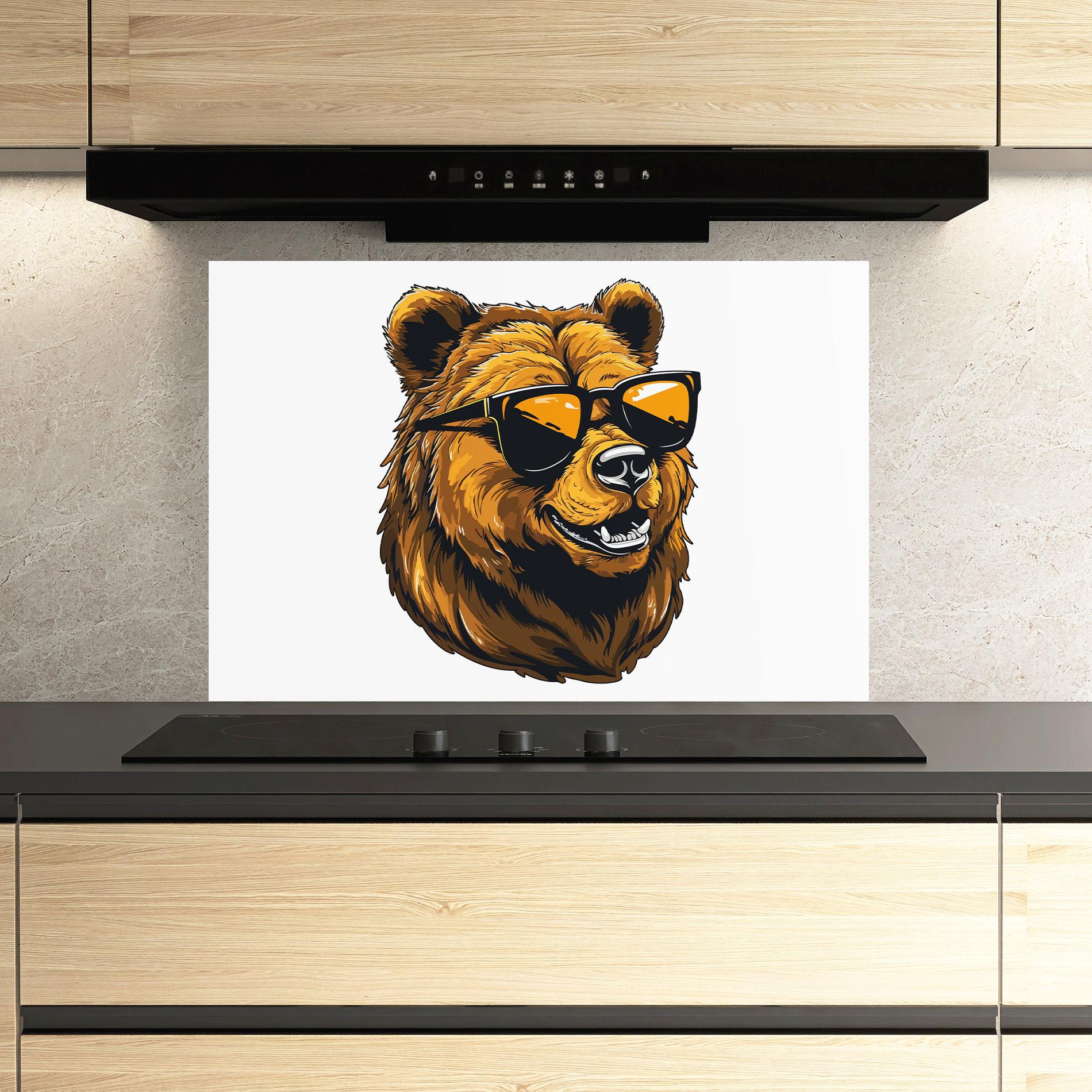 Konyhai üveg hátfal Cool Glasses mockup 3