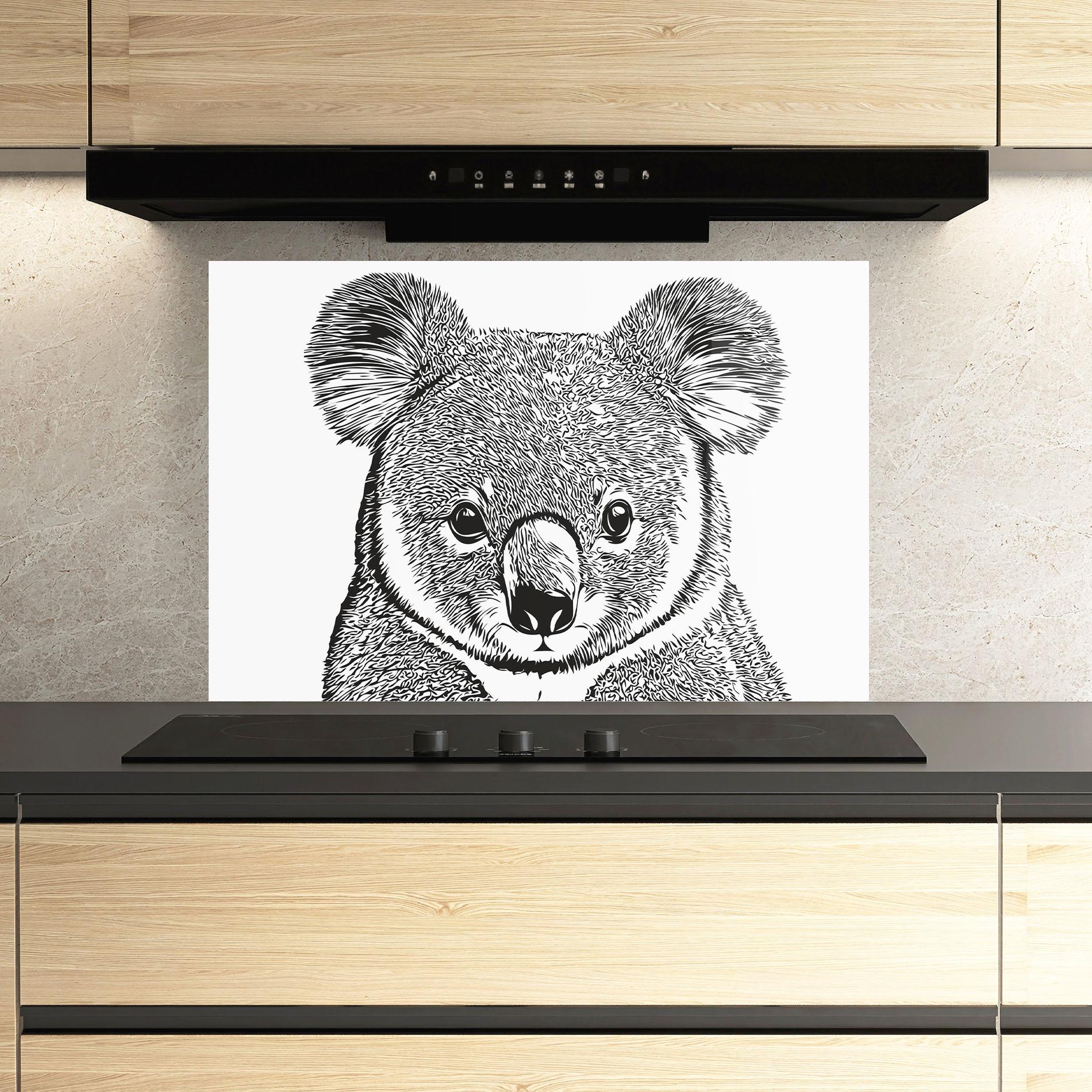 Konyhai üveg hátfal Koala Line mockup 3