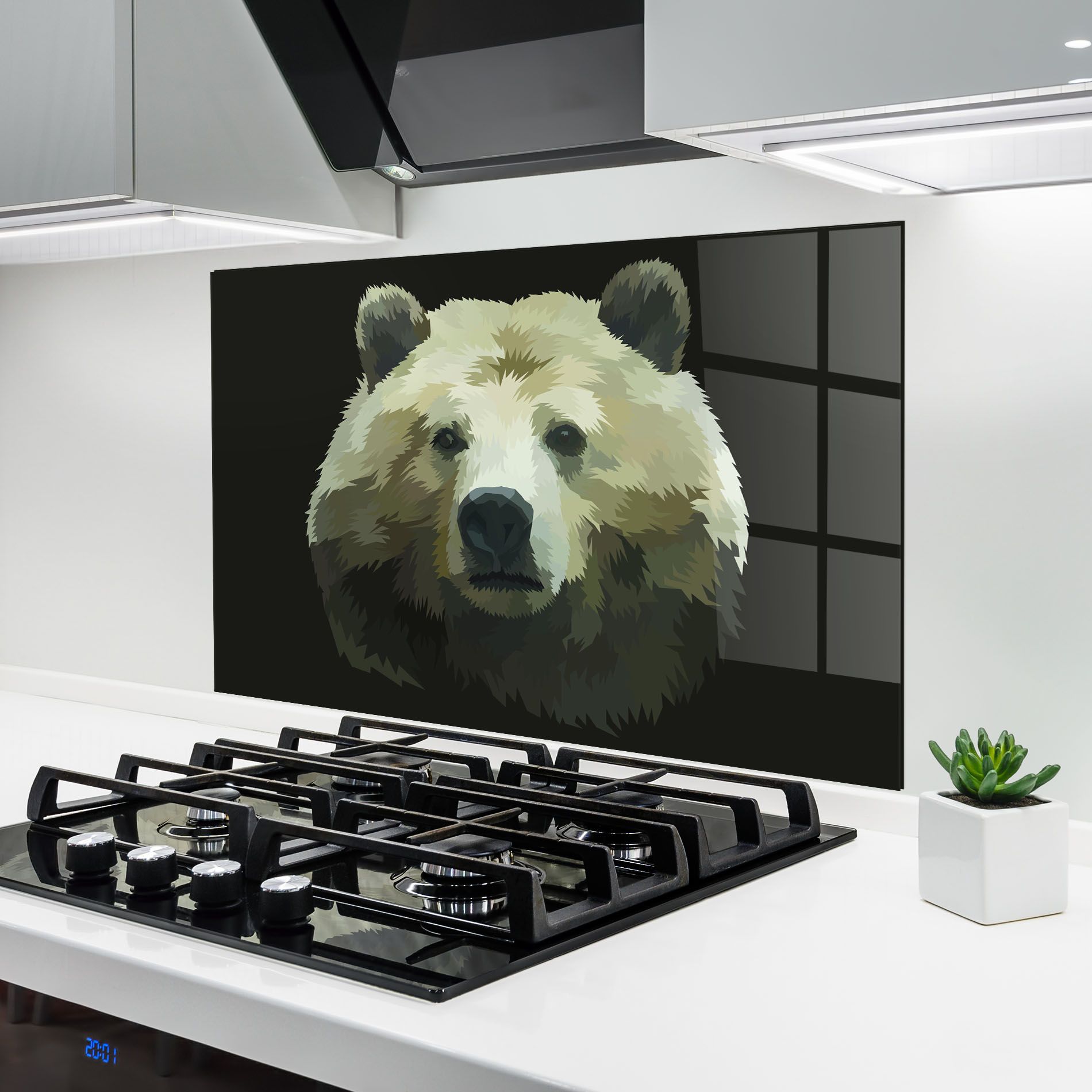 Brown Bear Head mockup 6