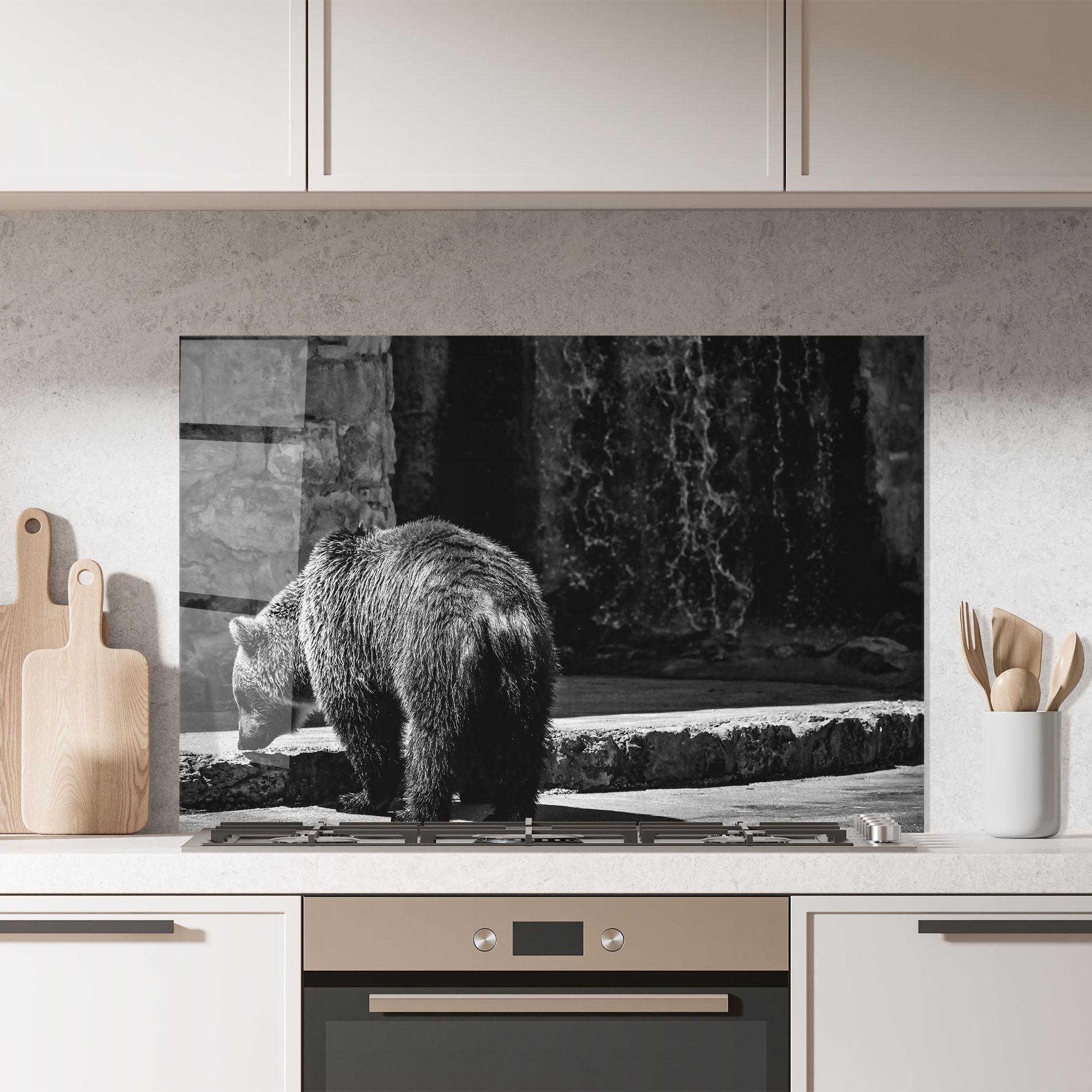 Konyhai üveg hátfal Grey Bear mockup 7
