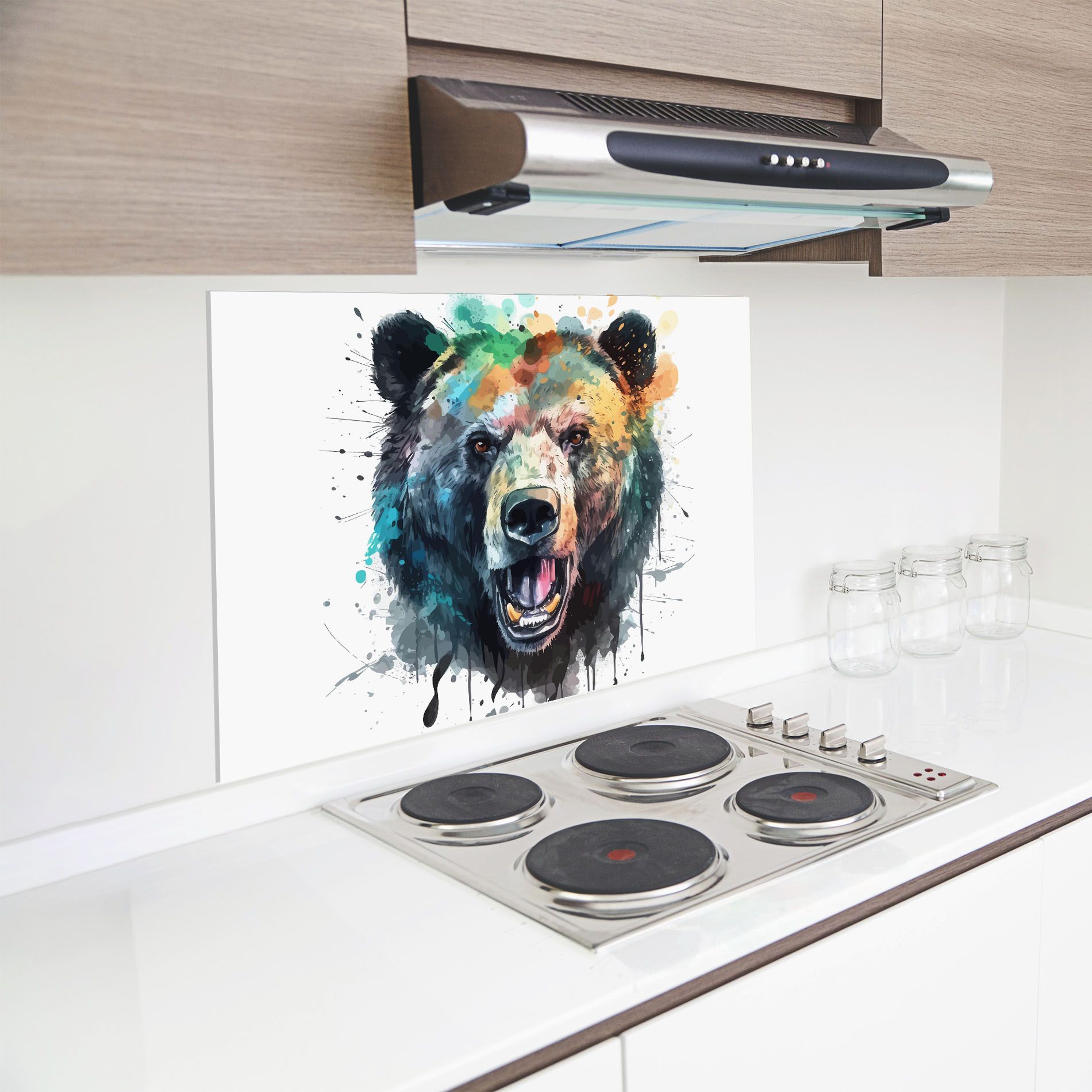 Artistic Bear Head mockup 8