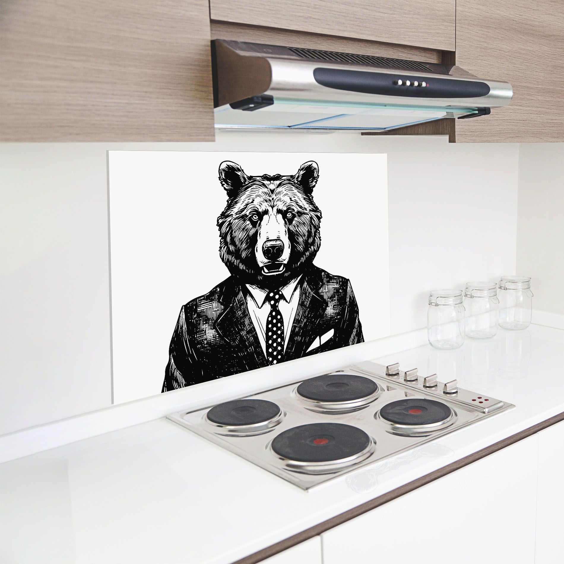 Bear In Suit mockup 8