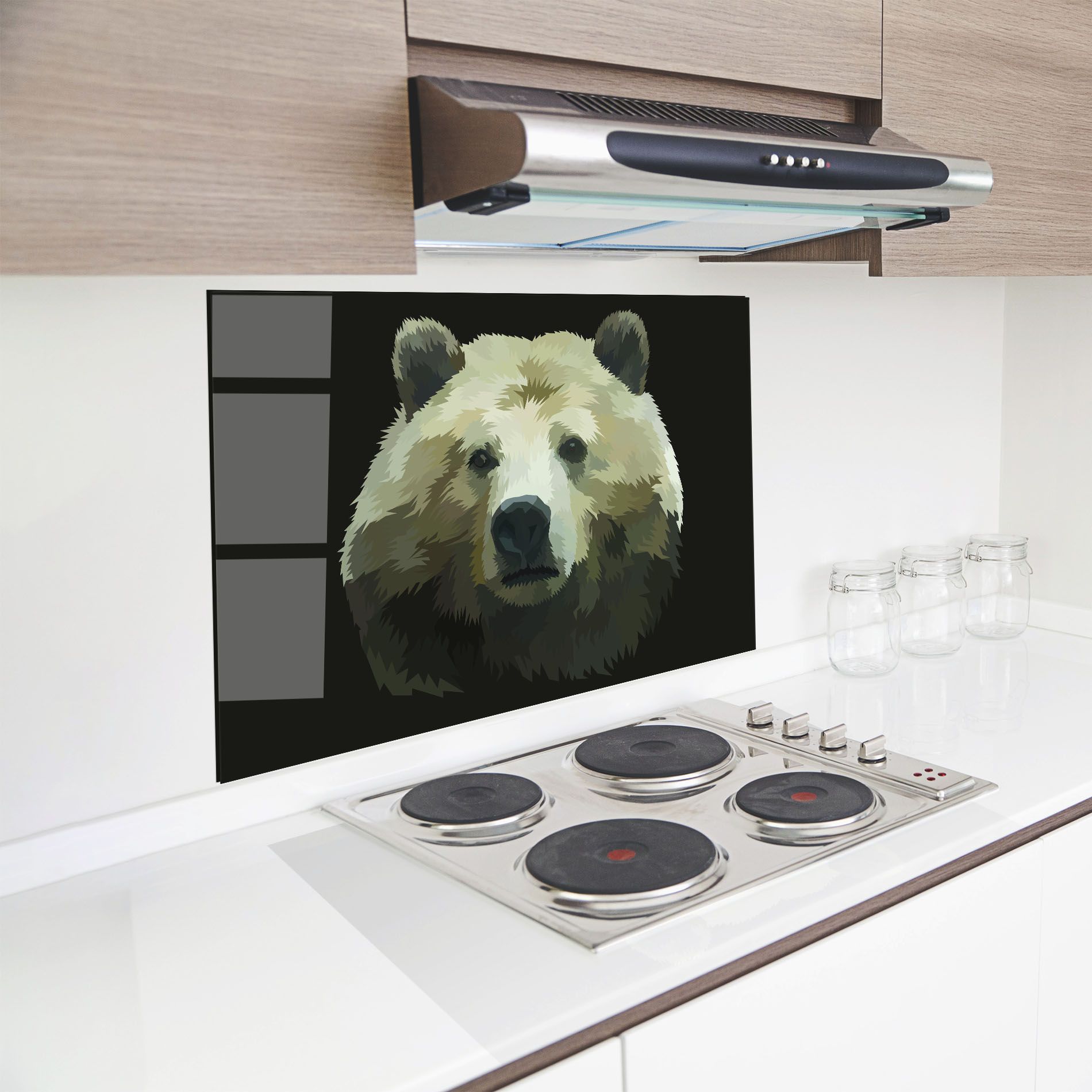 Brown Bear Head mockup 8