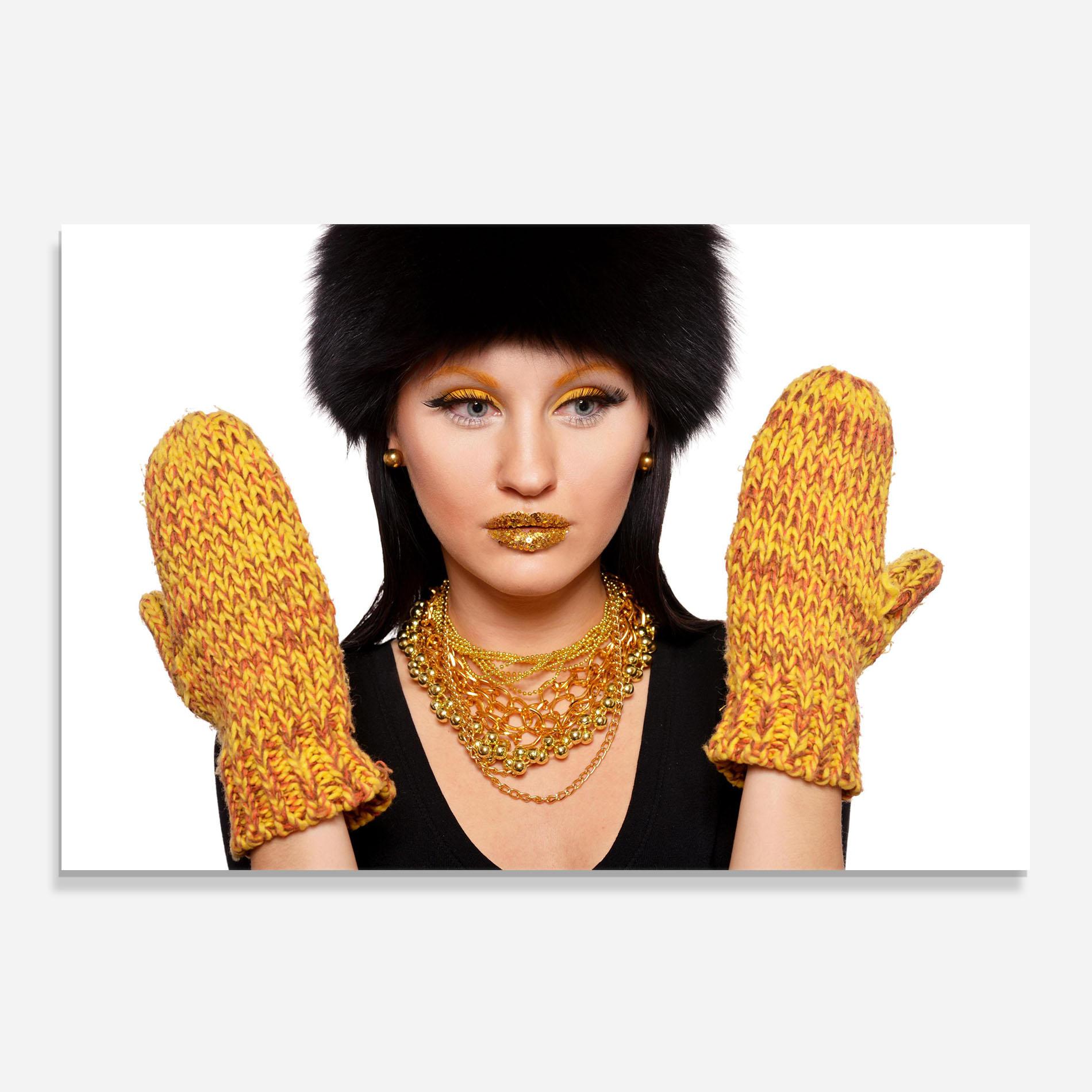 Konyhai üveg hátfal Iteresting Gold Accessories mockup 0