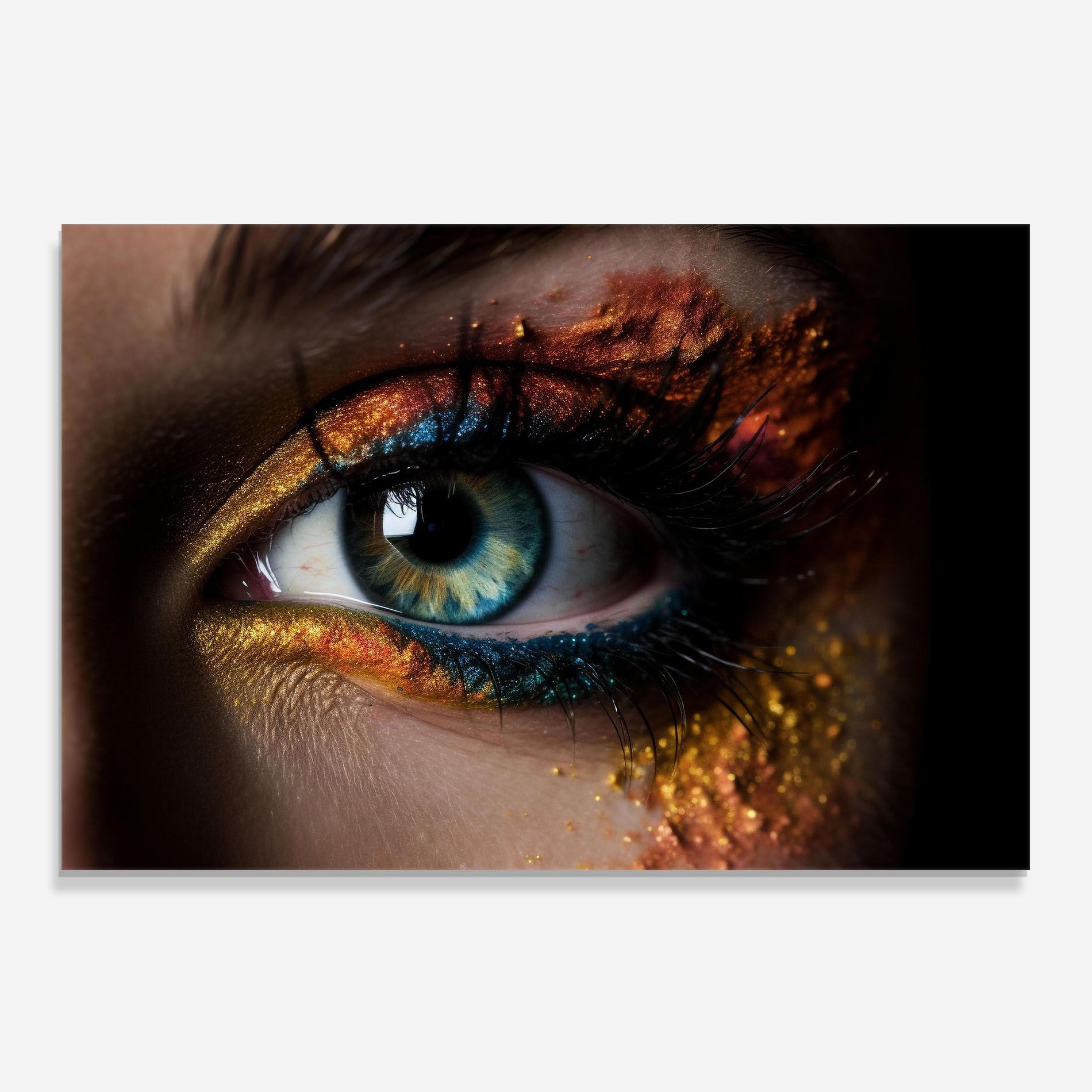 Blue Green Eye Makeup mockup 0