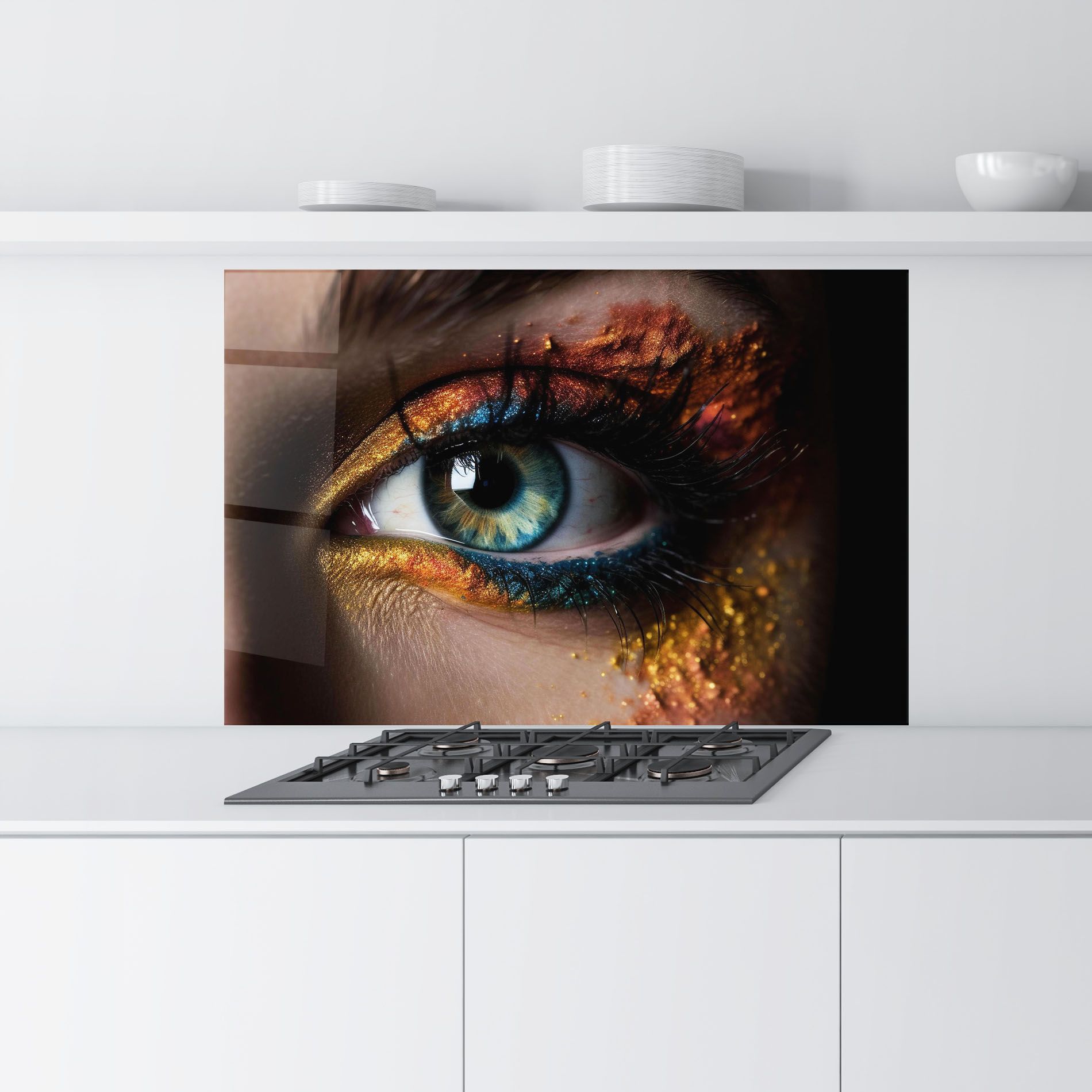 Blue Green Eye Makeup mockup 9