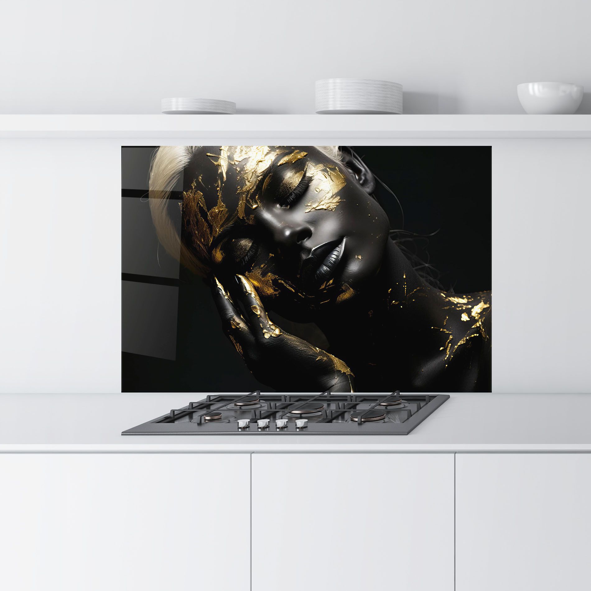 Gold Makeup On Black mockup 9