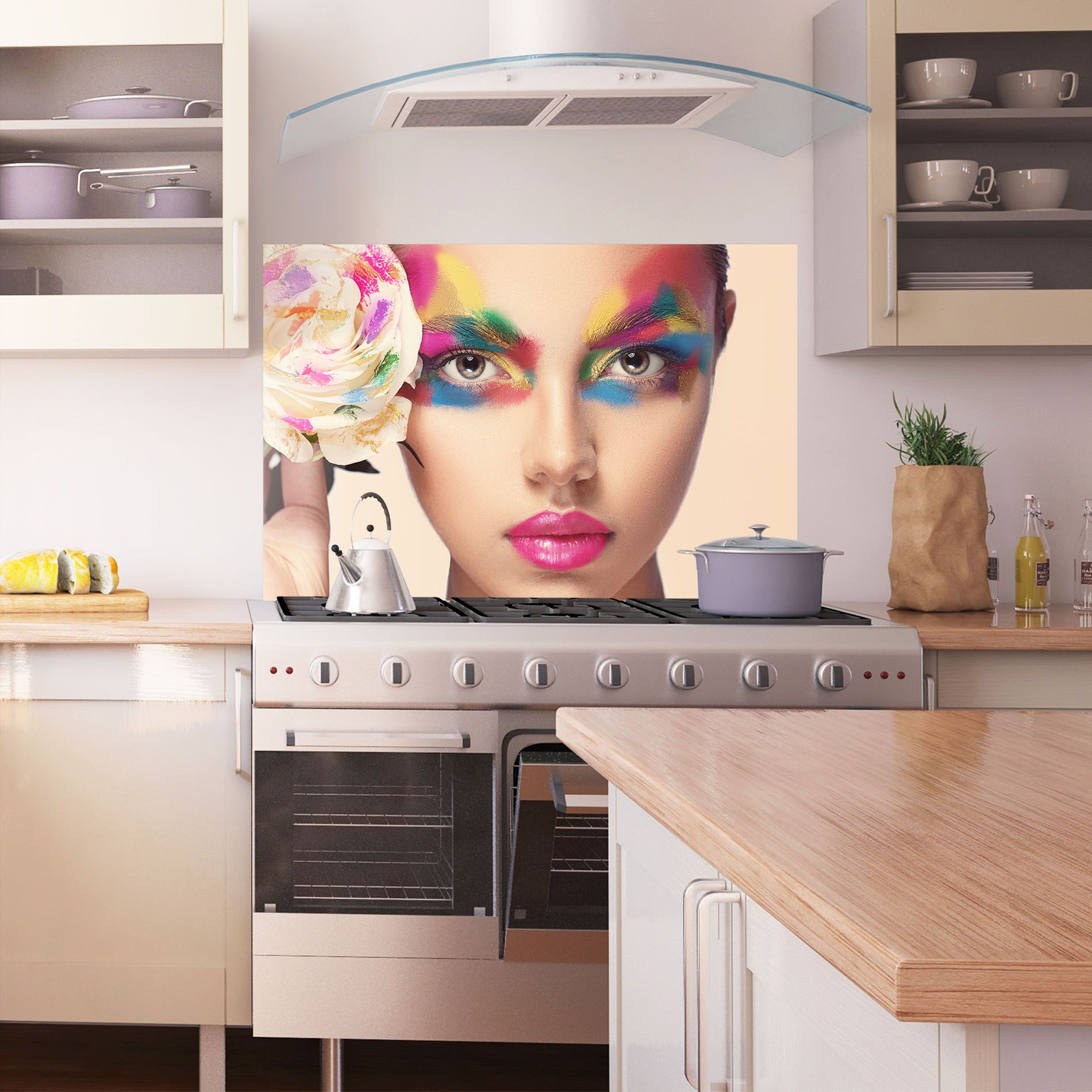 Colorful Makeup Girl mockup 1