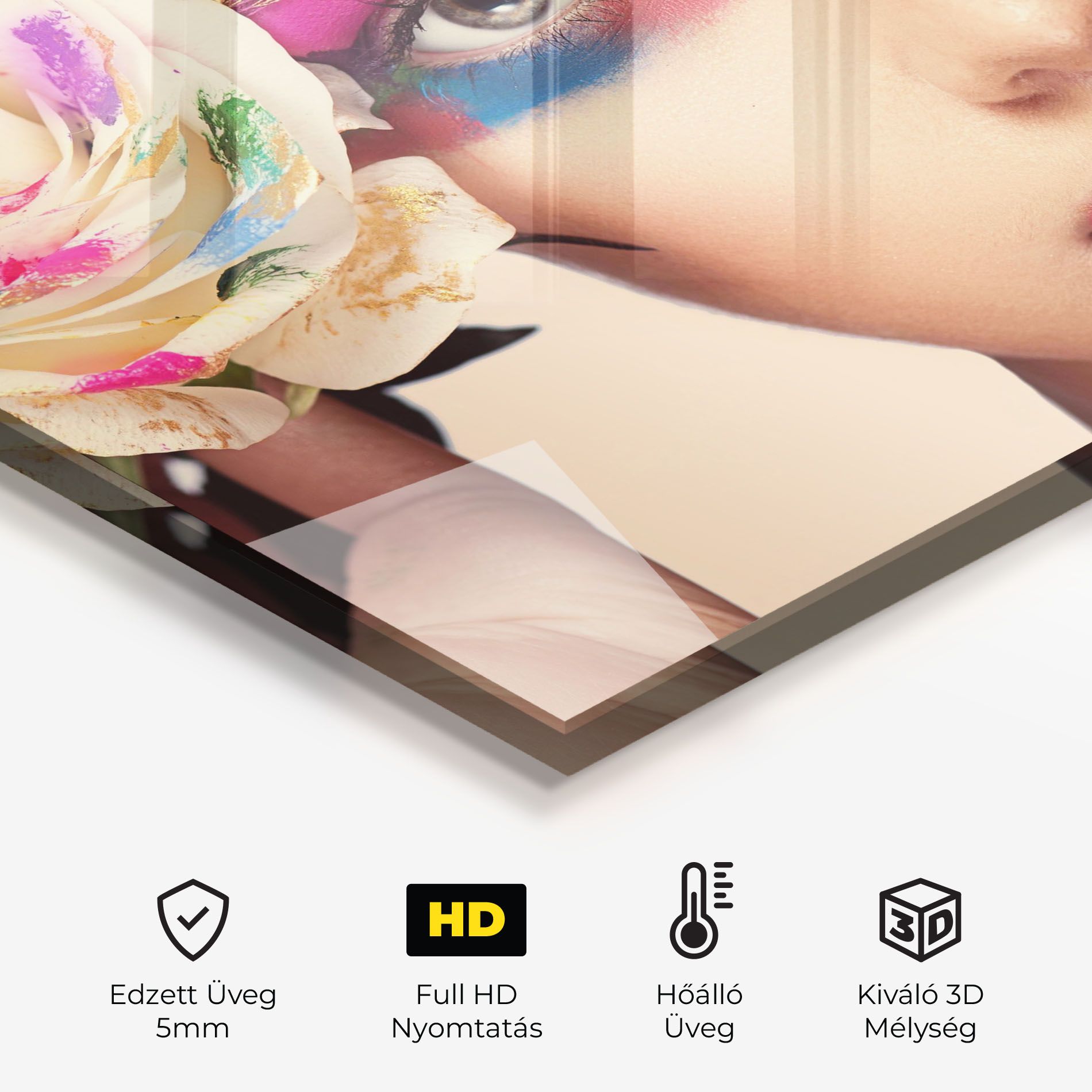 Colorful Makeup Girl mockup 2