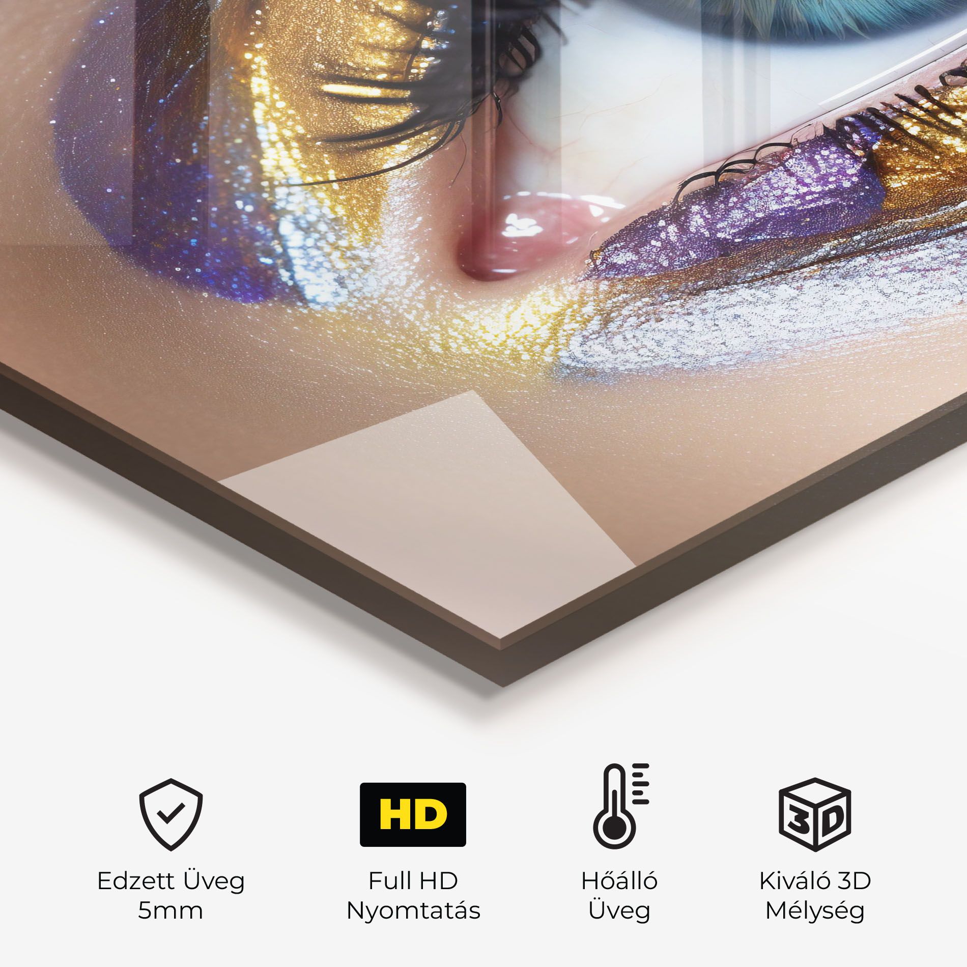 Golden Purple Make Up mockup 2